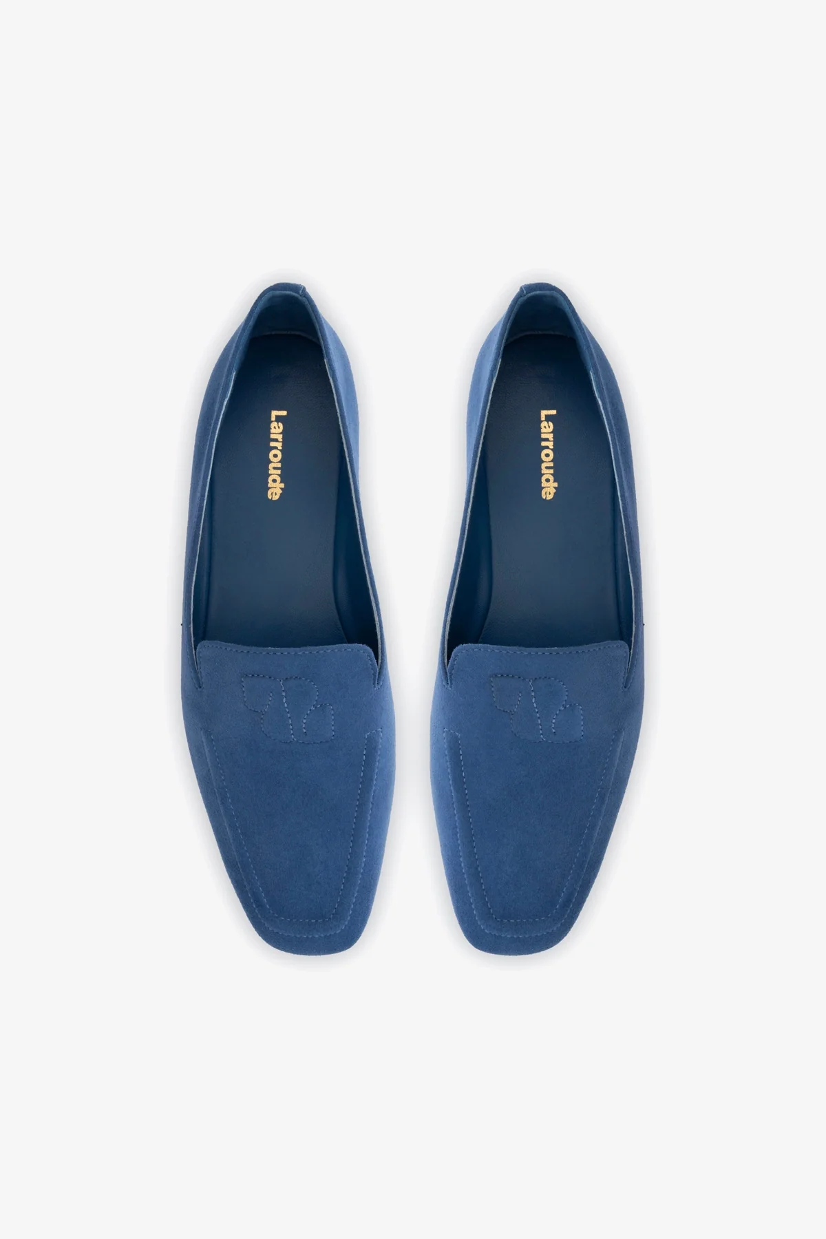 Penny Loafer In Blue Stoned Suede