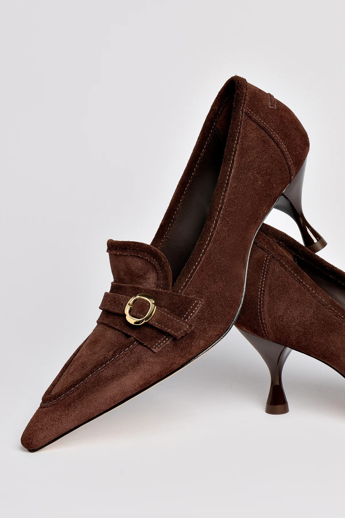 Susan Pump In Brown Suede
