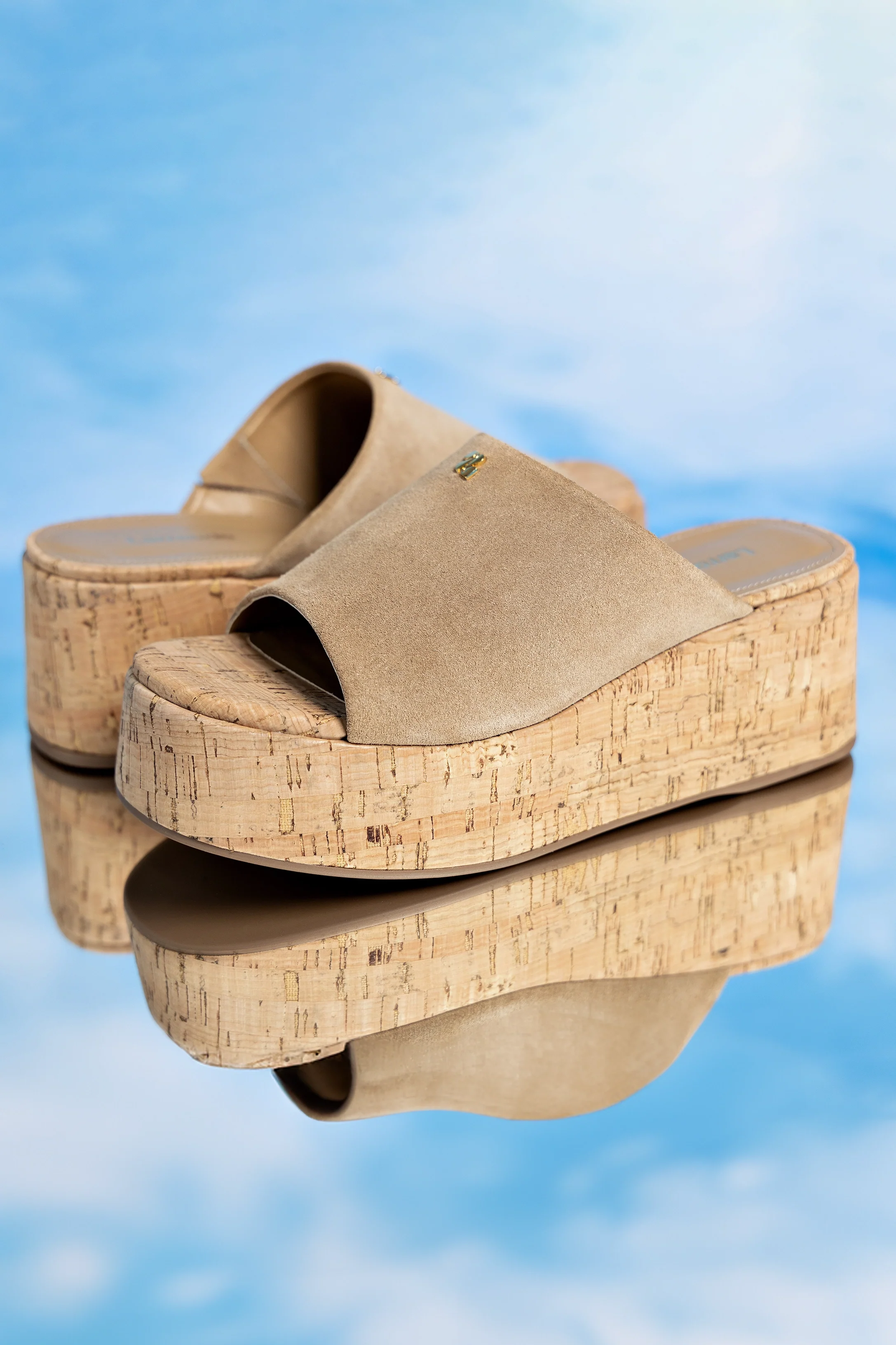 Charli Mule In Peanut Suede