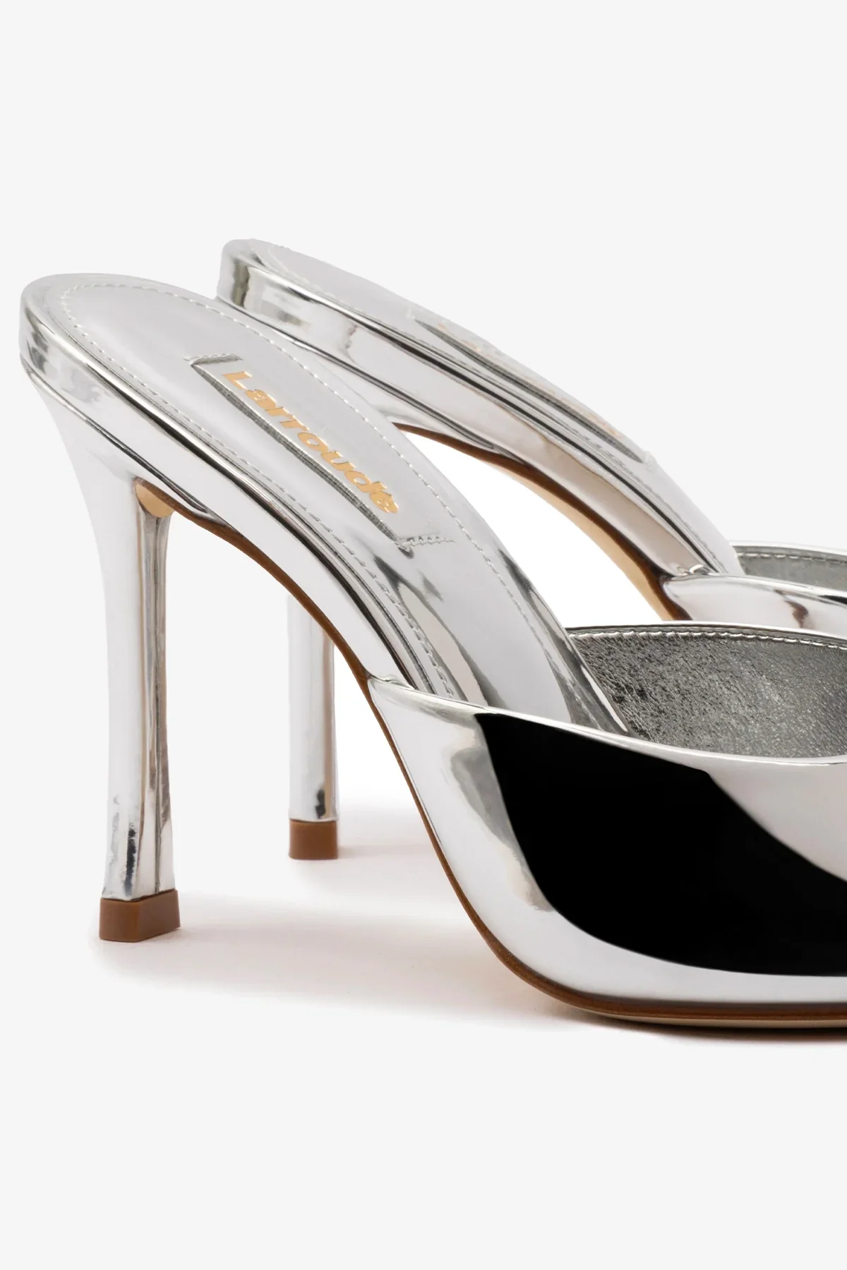 Jasmine Hi Mule In Silver Specchio