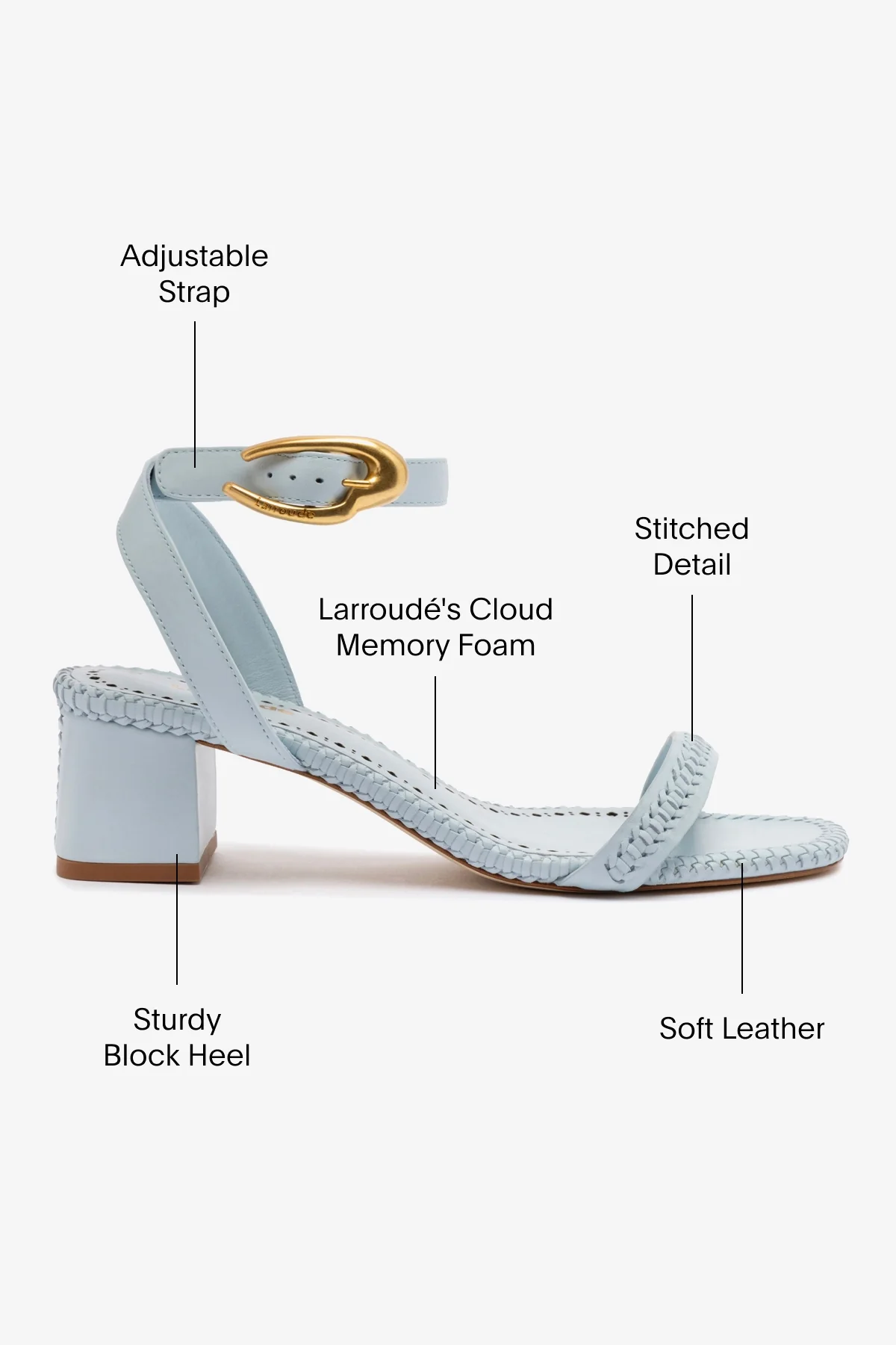 Verona Block Sandal In Maya Leather