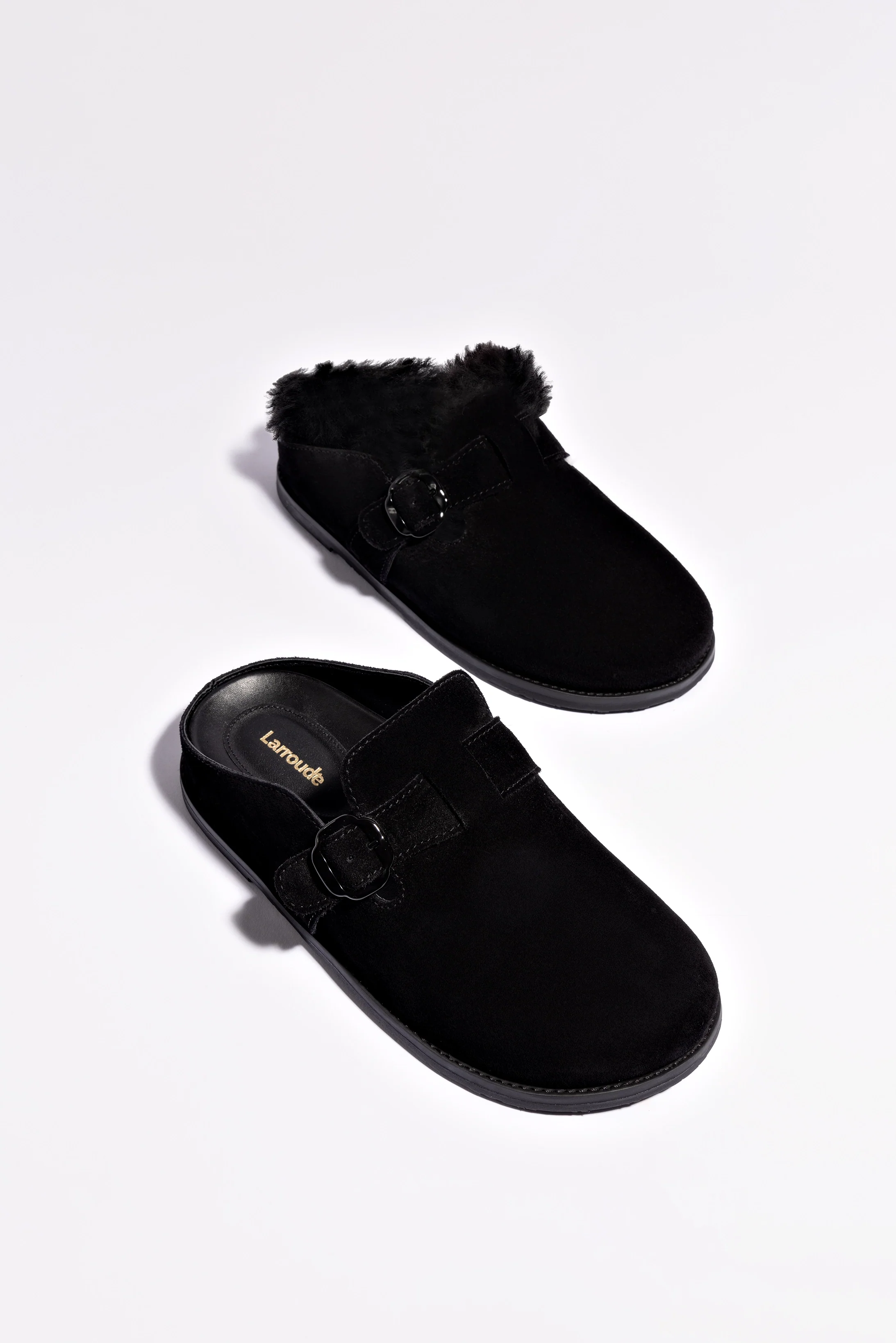 Milan Clog In Black Suede