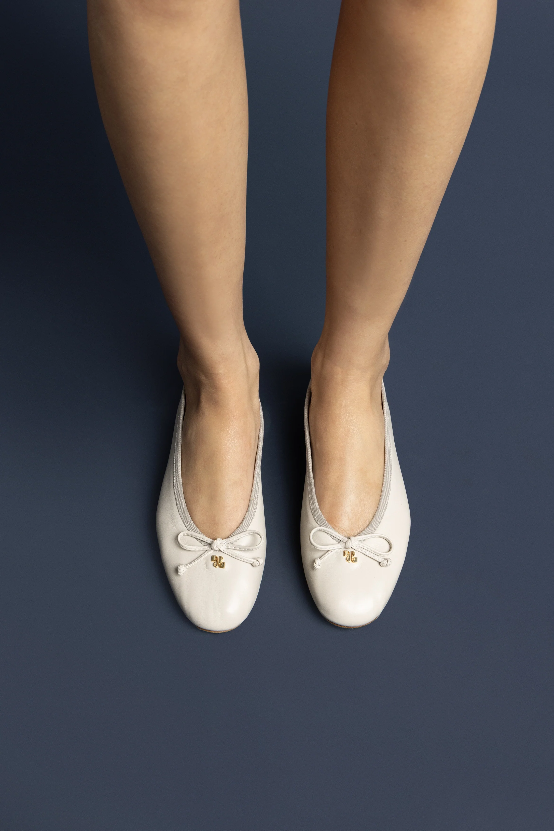 Pavlova Ballet Flat In Mushroom Grey Leather