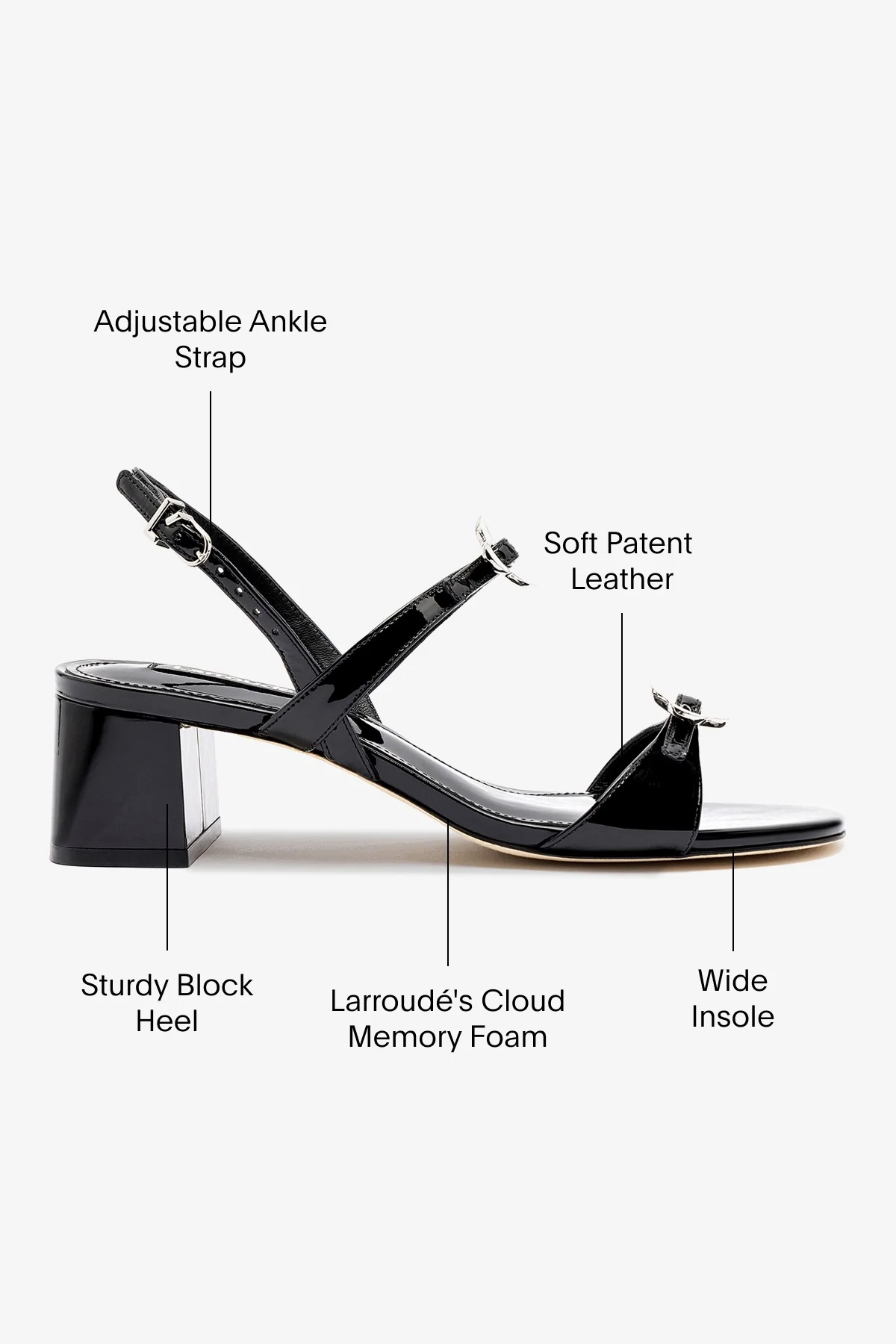 Tinx Block In Black Patent Leather