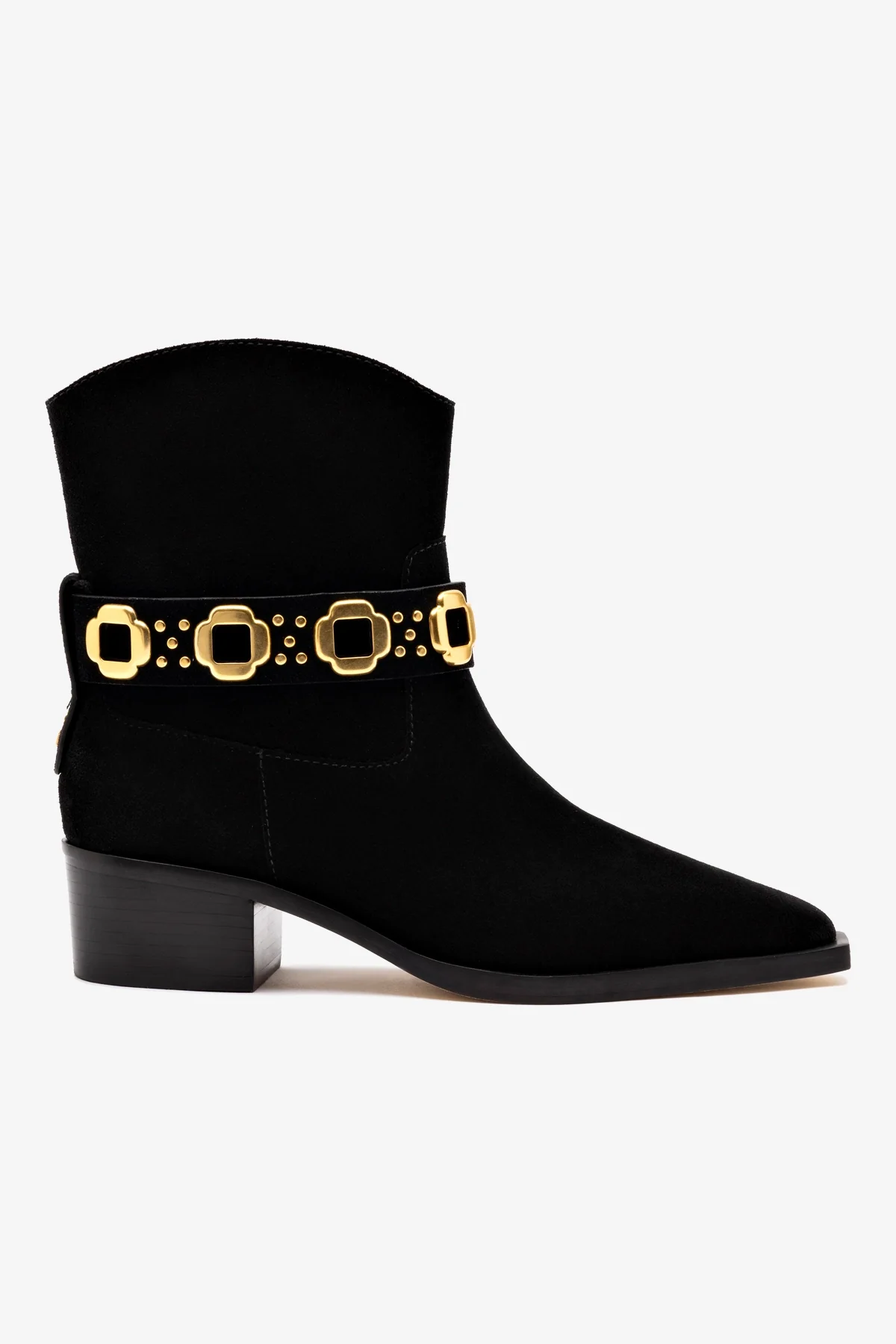 Milan Rodeo Bootie In Black Suede