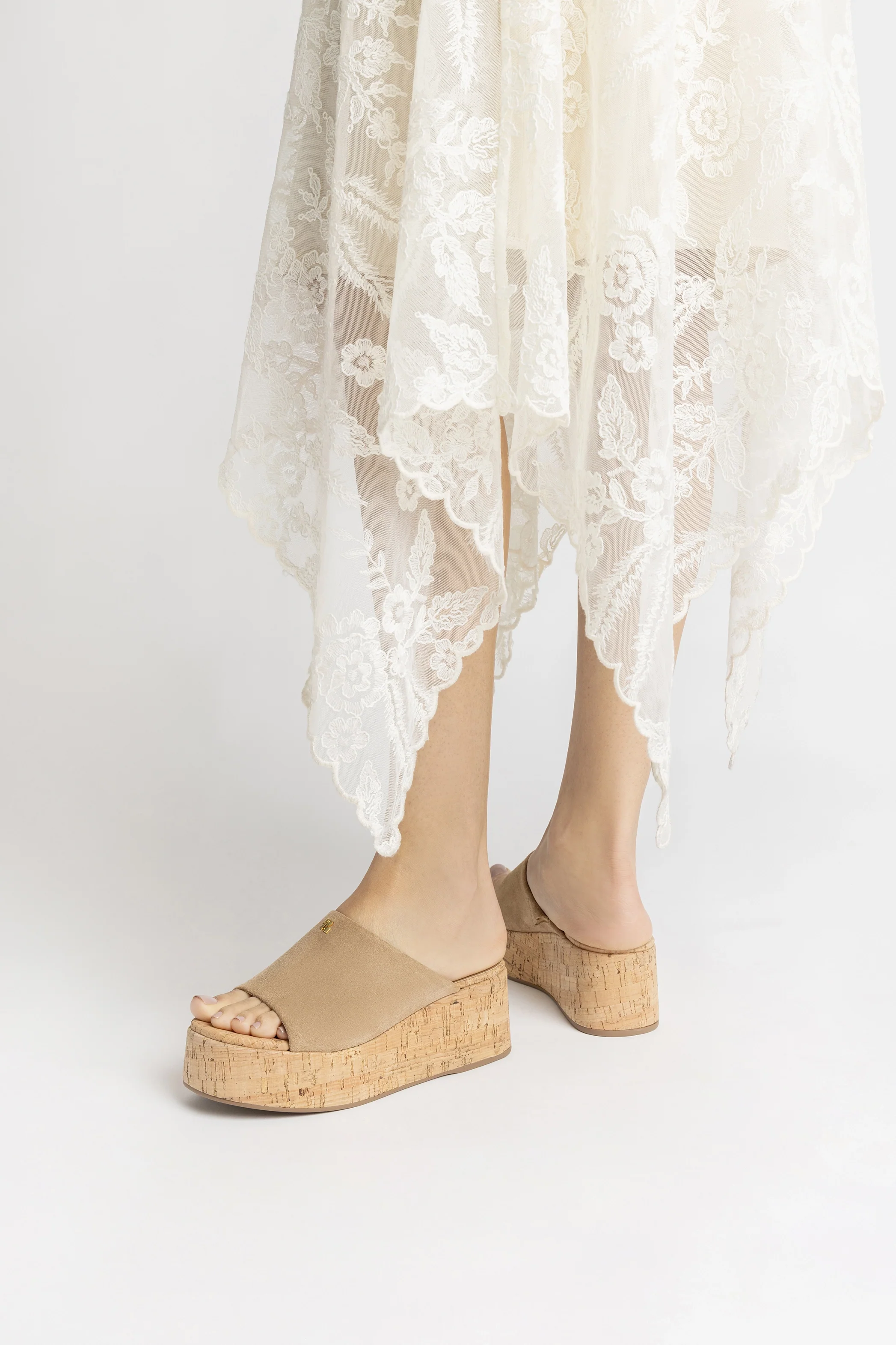Charli Mule In Peanut Suede