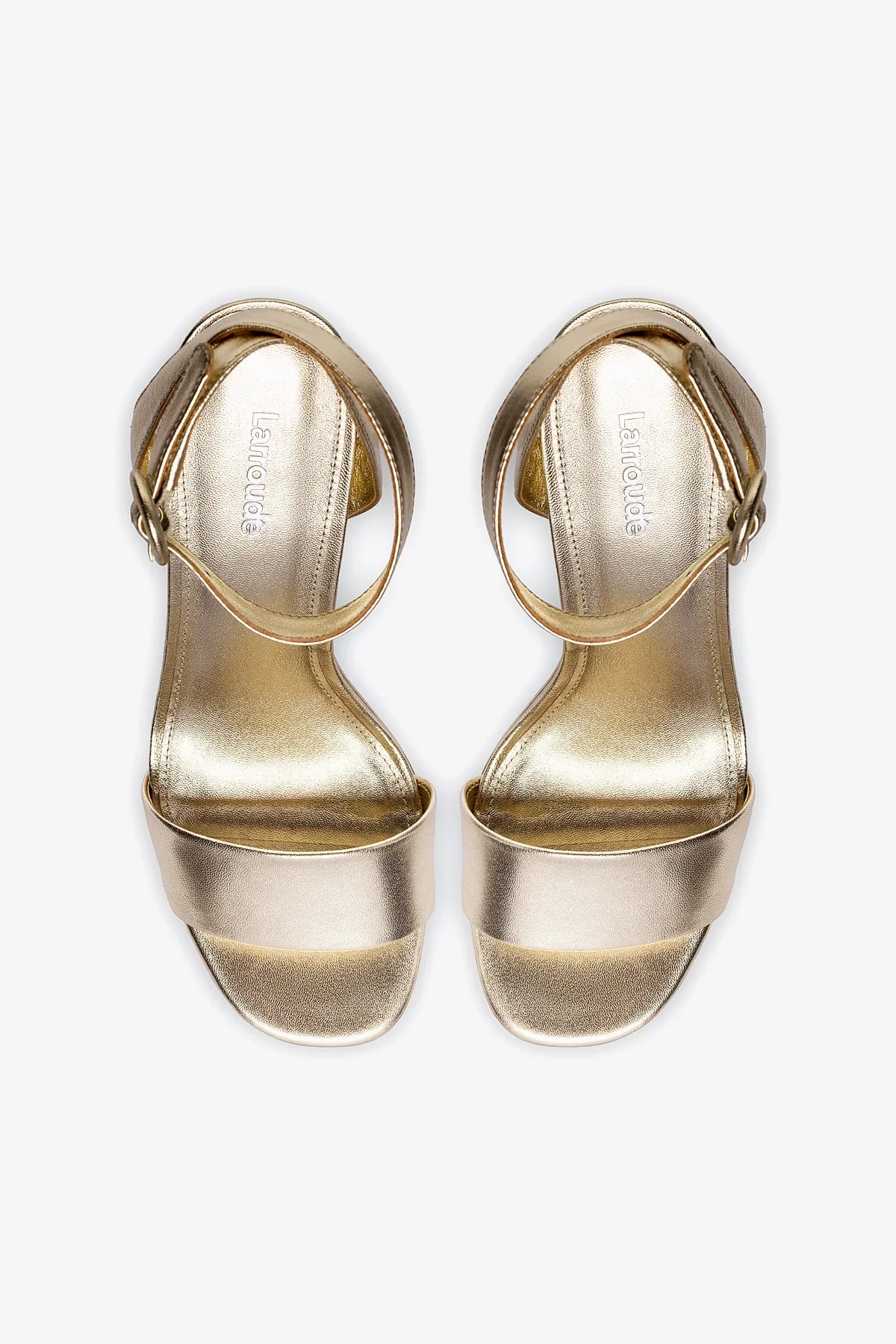 Dolly Sandal In Gold Metallic Leather