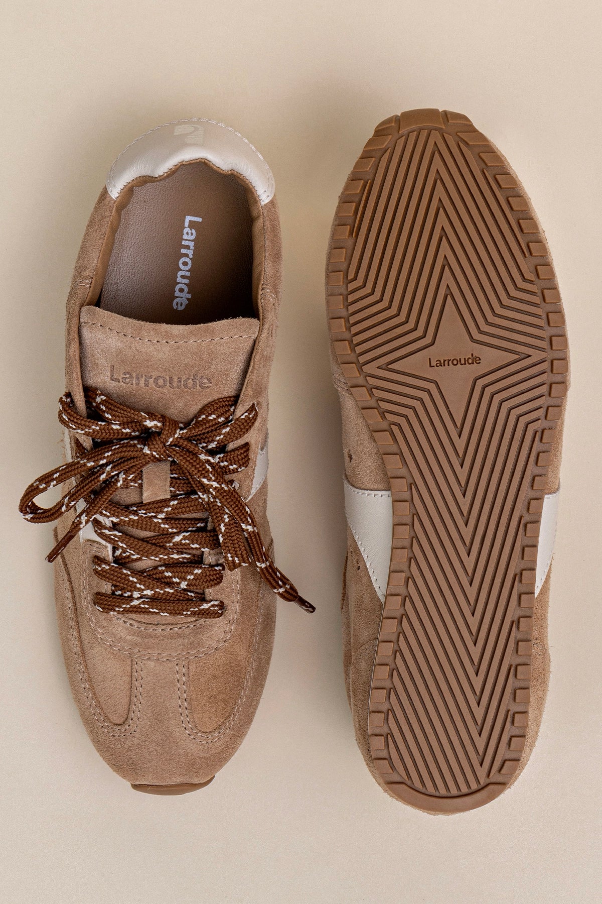 Stella Sneaker In Peanut Suede