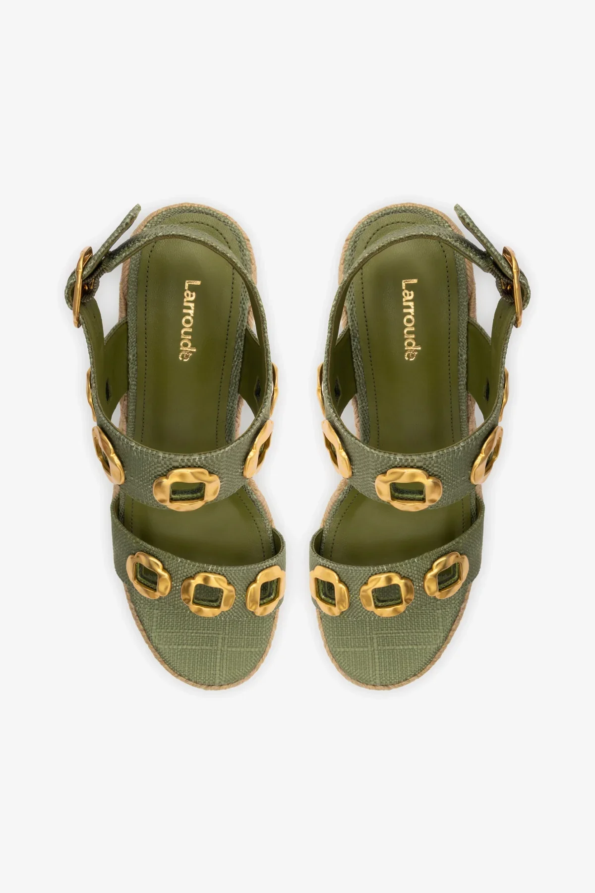 Milan Espadrille In Seaweed Raffia