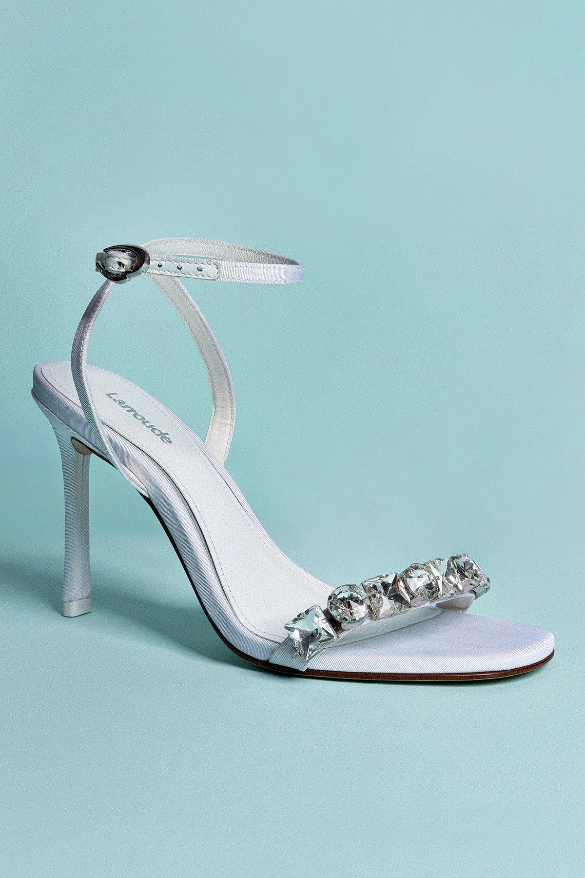 Calypso Sandal In White Fabric
