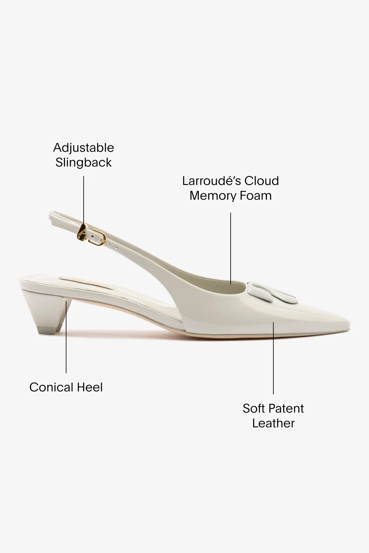 Kaitlan LL Low Pump In Gray Patent Leather