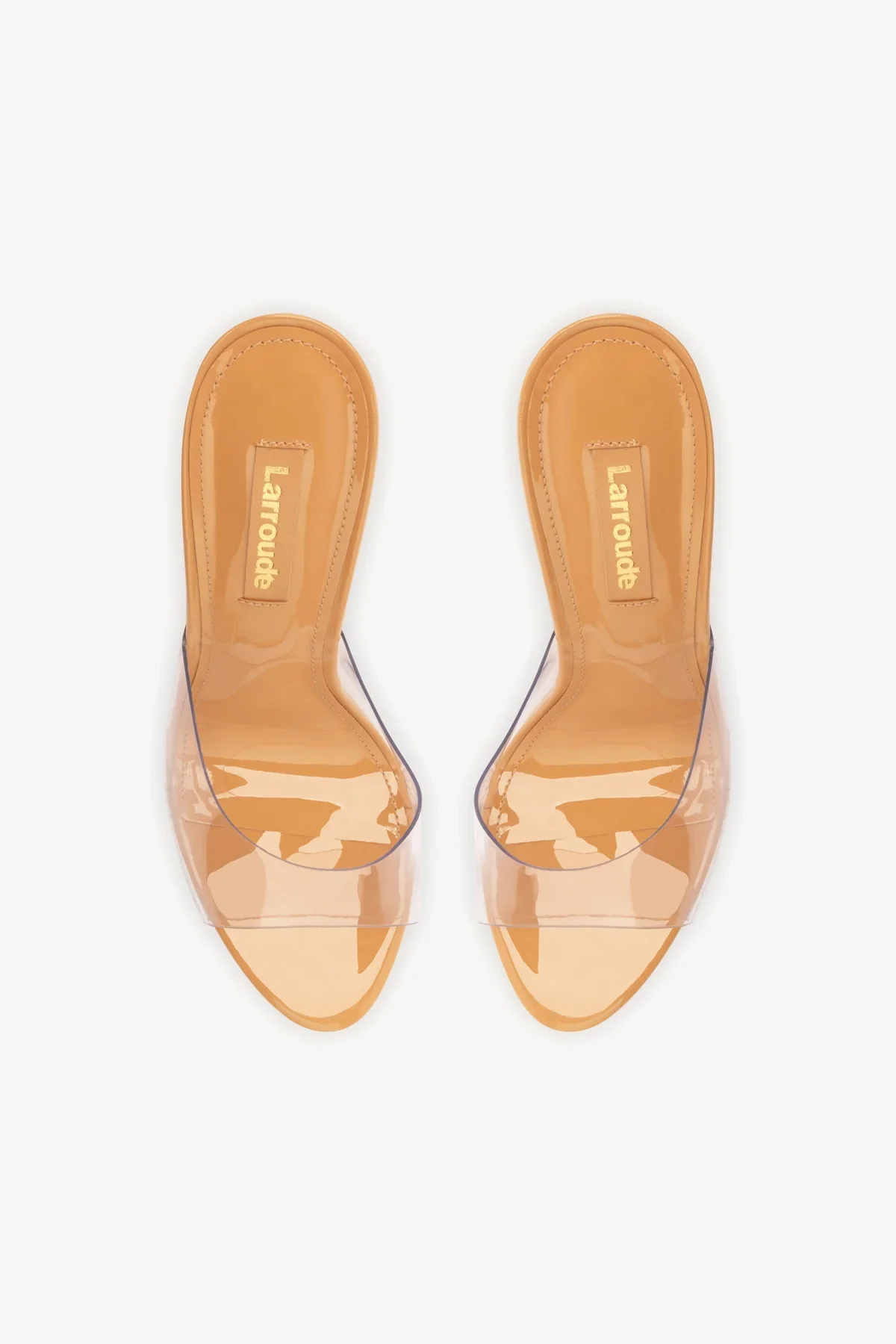 Jasmine Hi Mule In Tan Leather and Vinyl