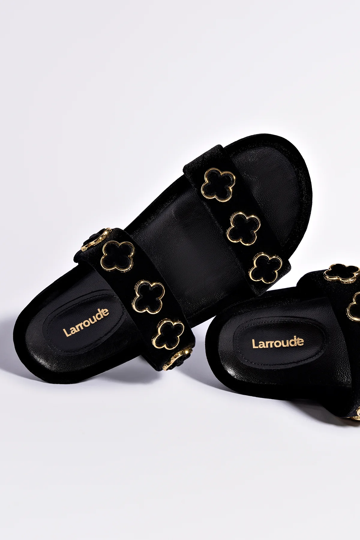 Milan Piccolo Slide In Black Velvet