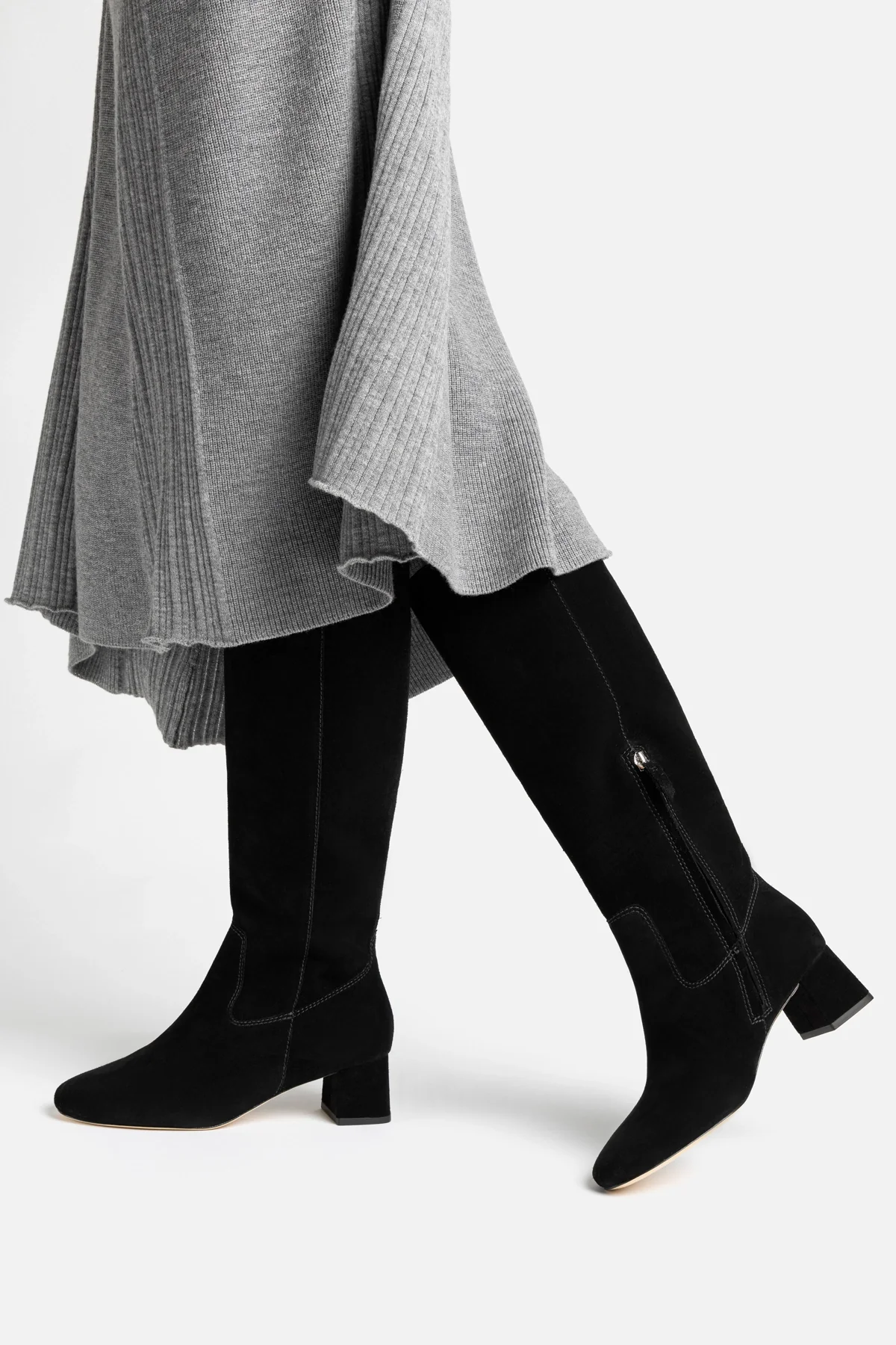 Edie Boot In Black Suede