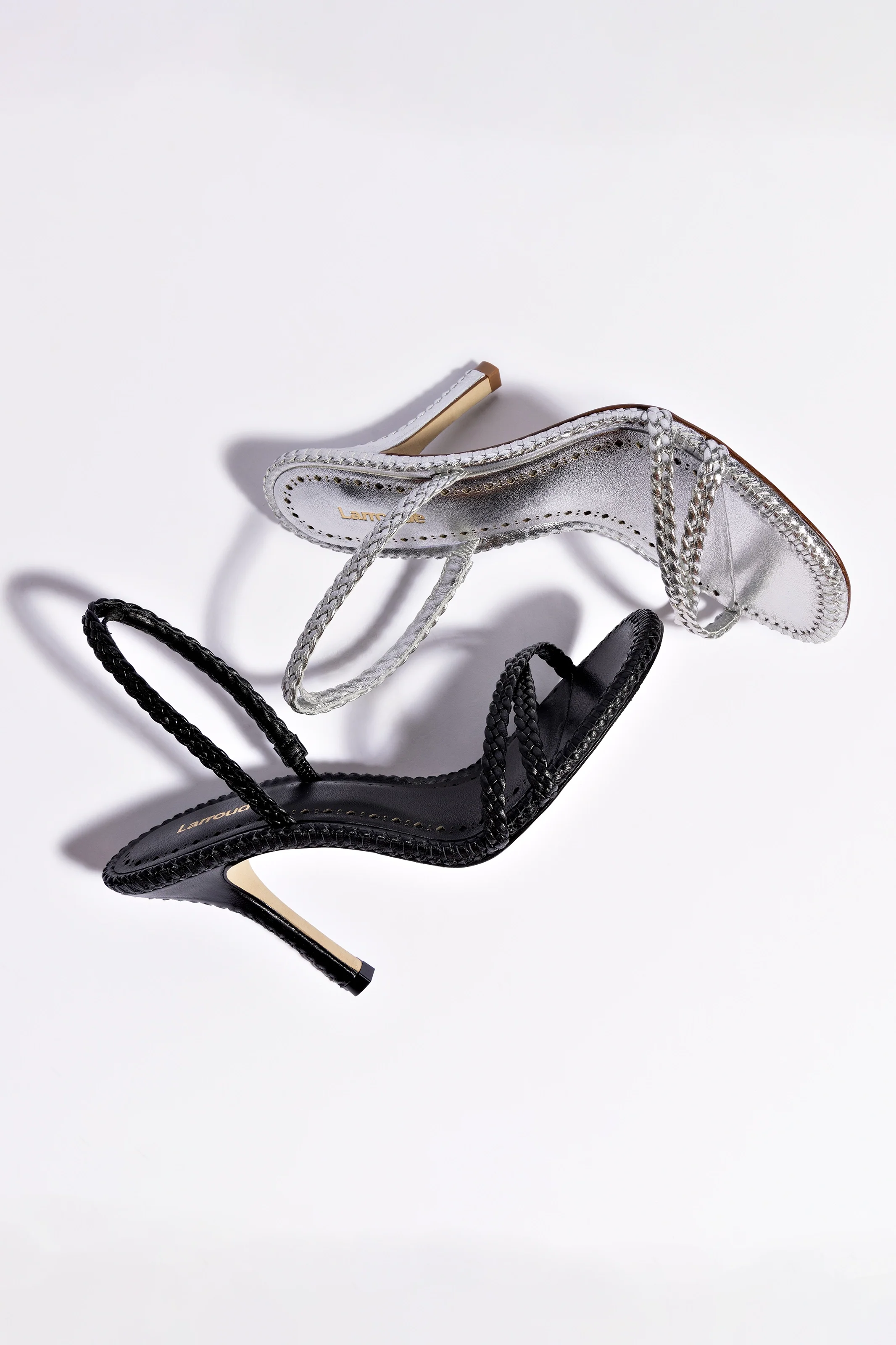 Annie Sandal In Silver Metallic Leather