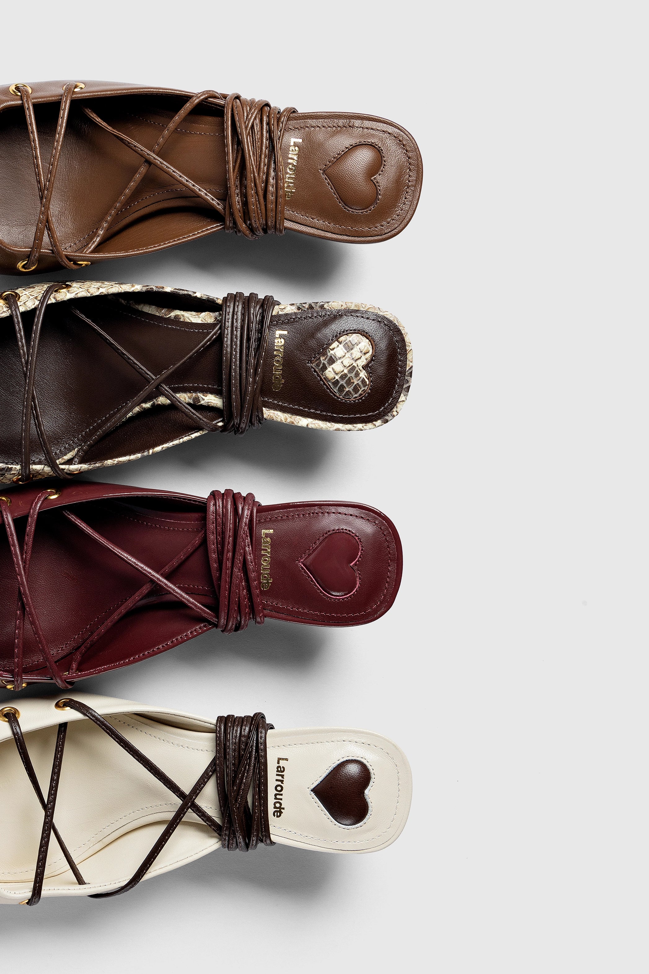 Amal Lace Up Pump In Neutral Printed Snake