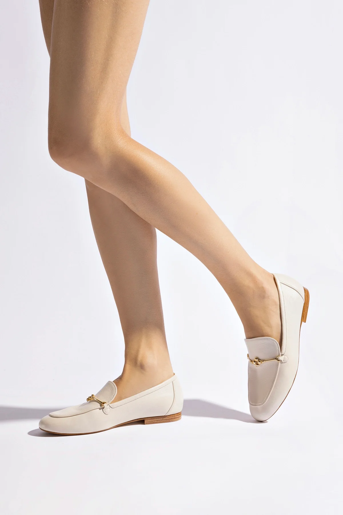 Katherine Loafer In Ivory Leather