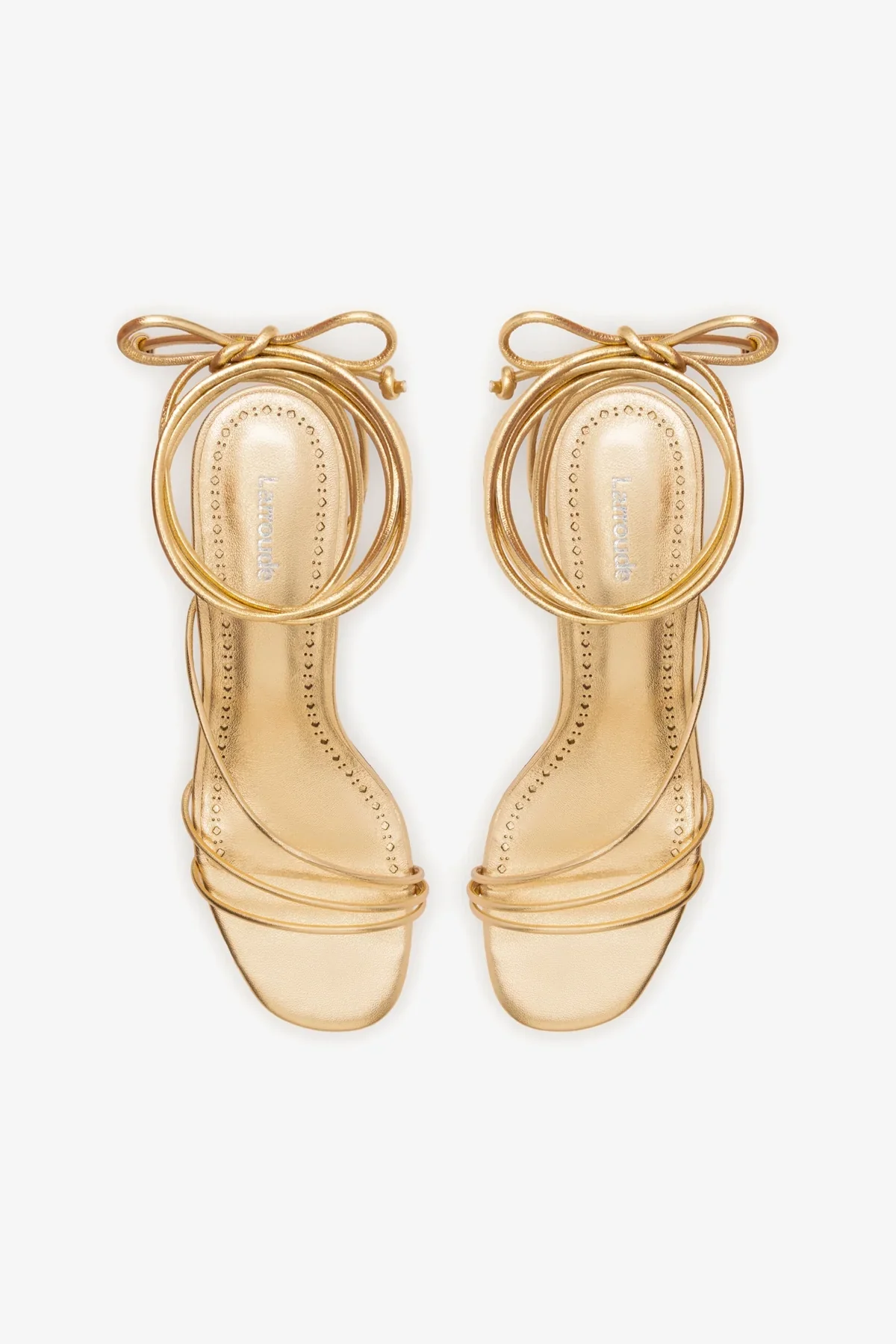 Sara Sandal In Gold Metallic Leather