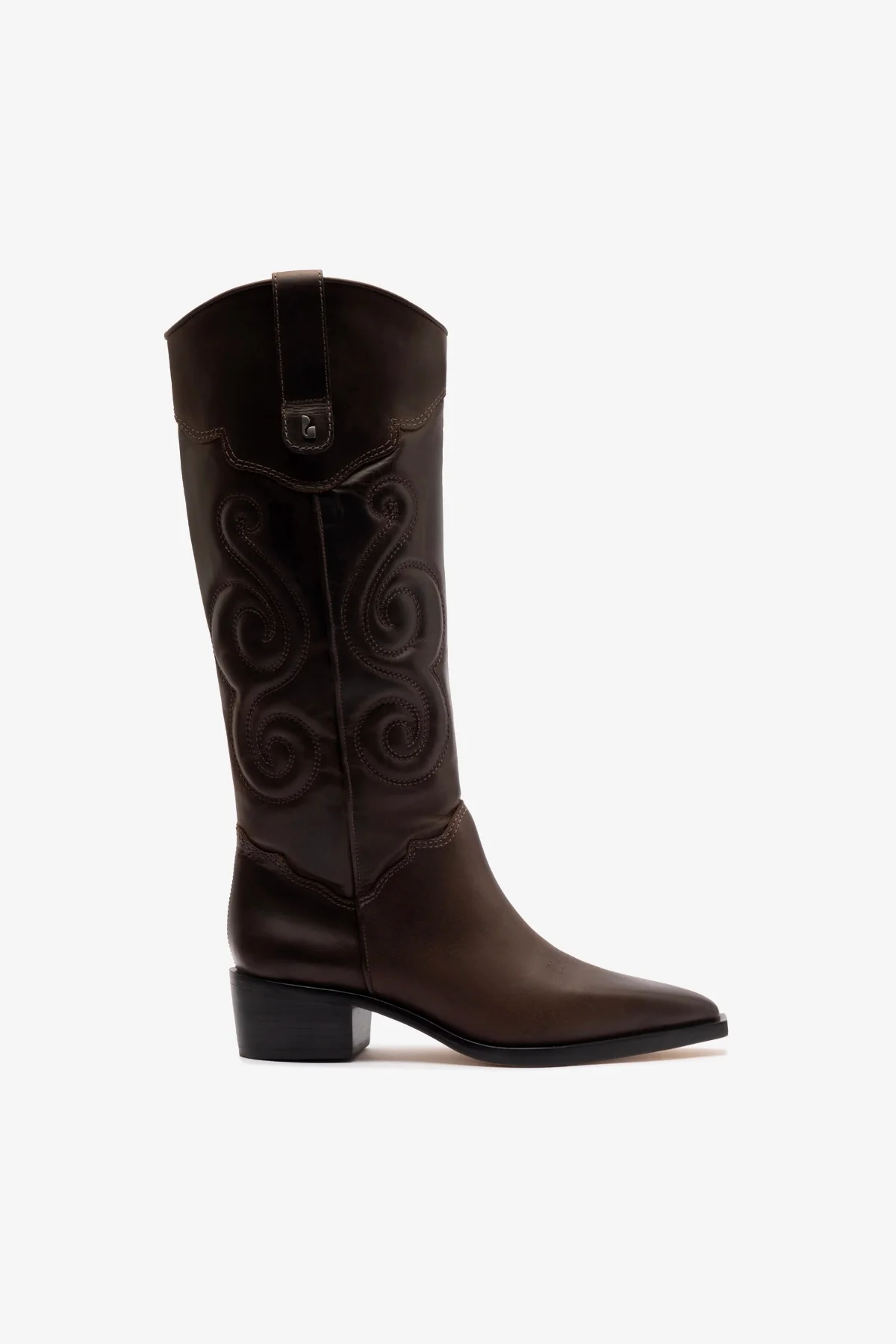 Paloma Boot In Brown Shadow Leather