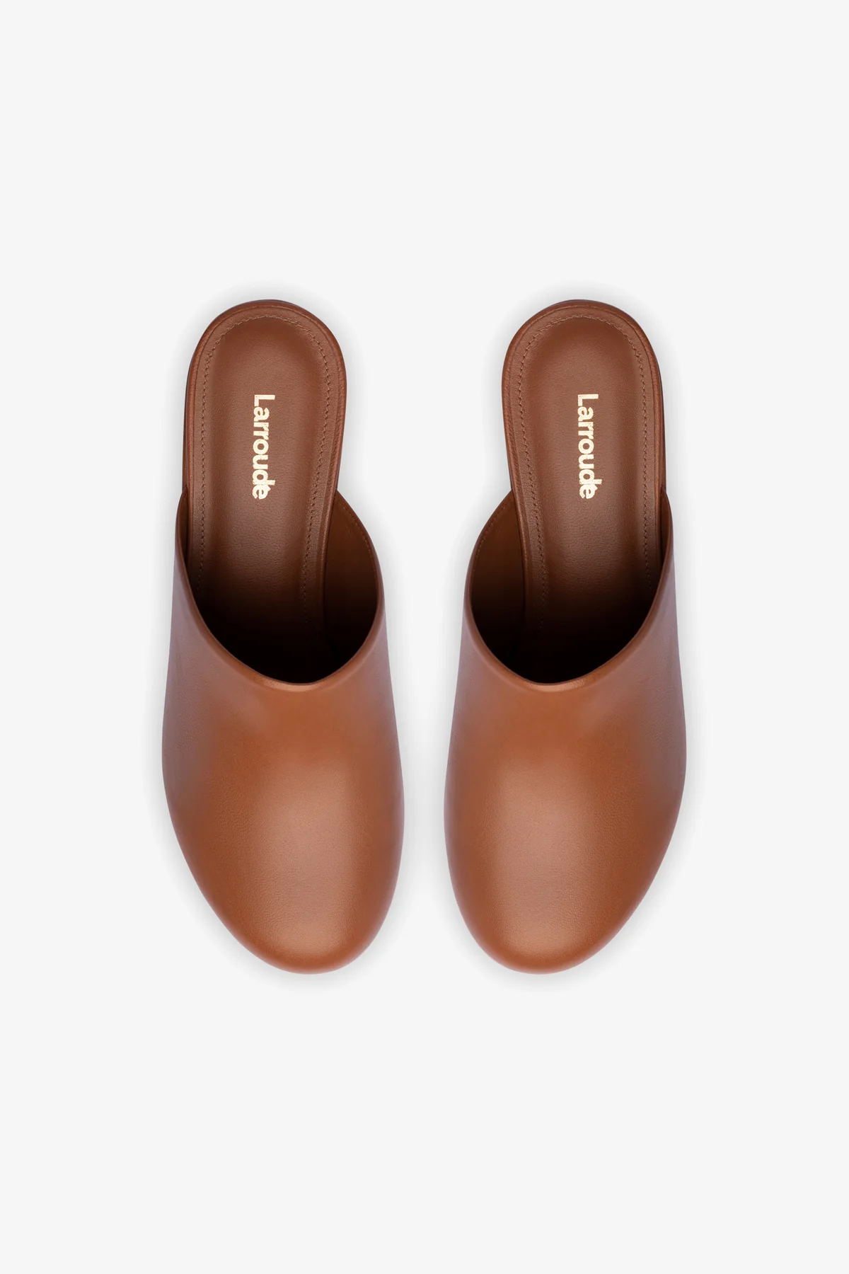 Miso Platform Clog In Caramel Leather