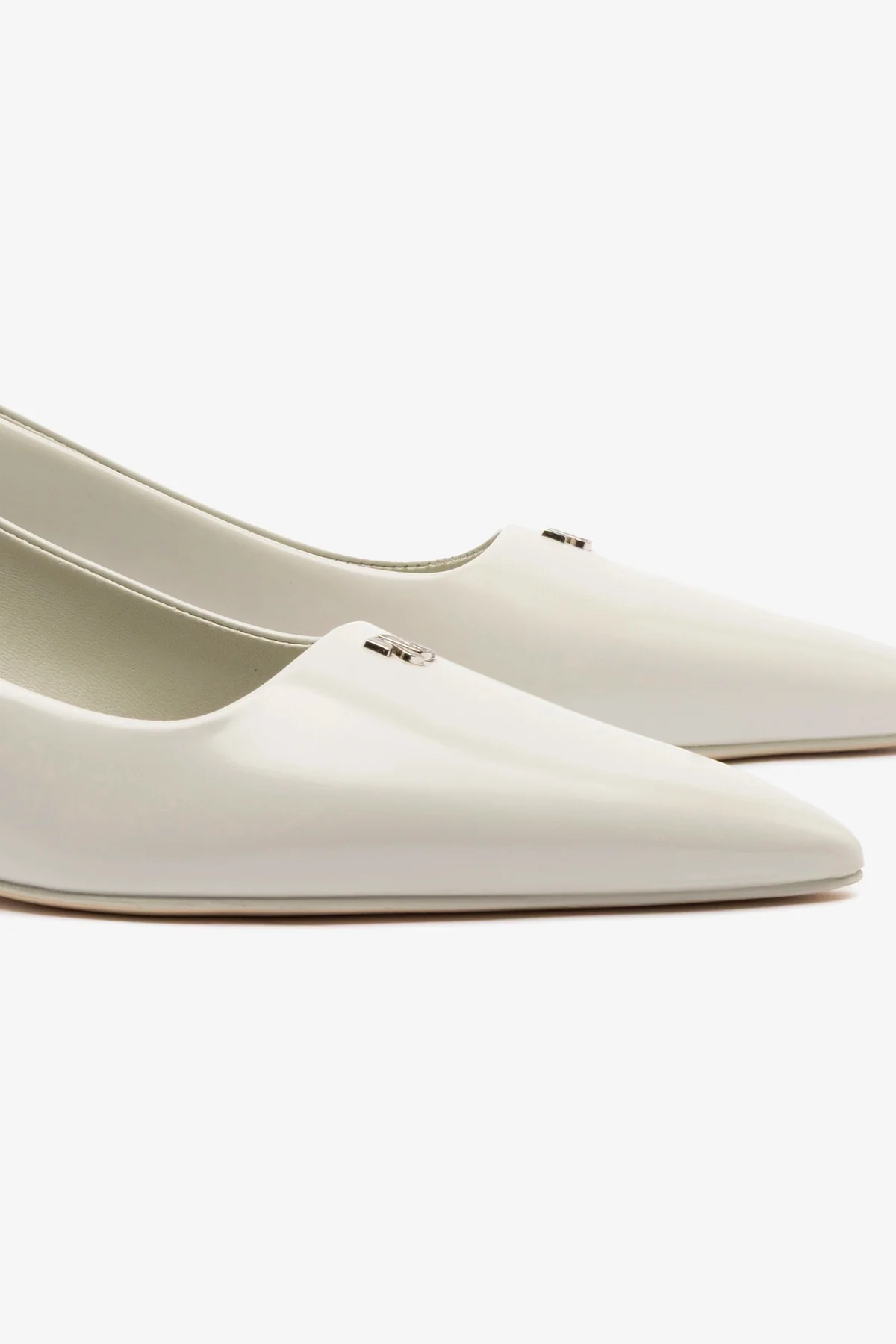 Ruth Pump In Gray Box Leather