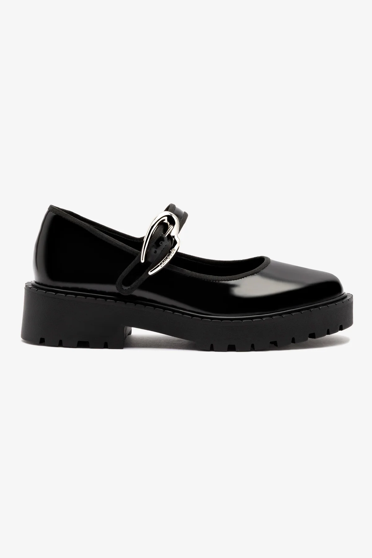 Wednesday Verona Flatform In Black Box Leather