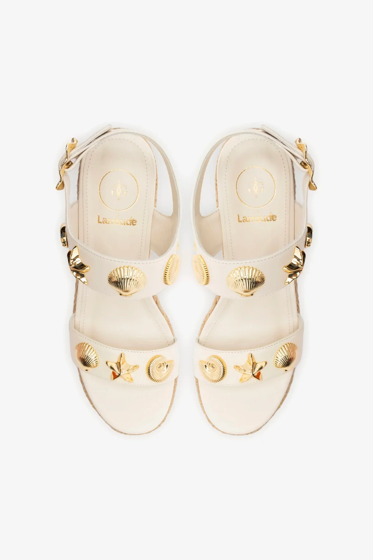 Madison Espadrille In Ivory Leather