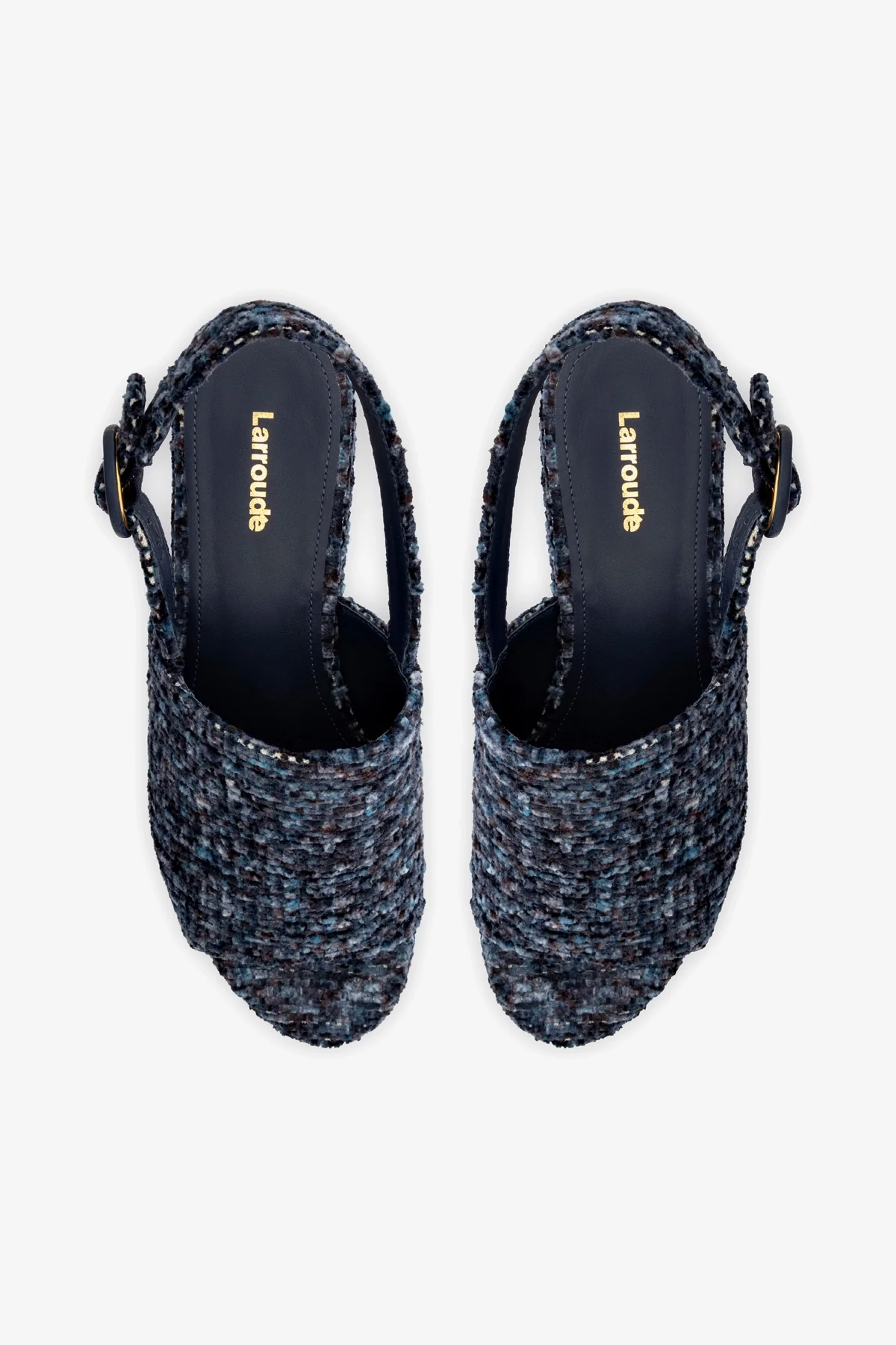 Miso Platform Sandal In Midnight Velvet