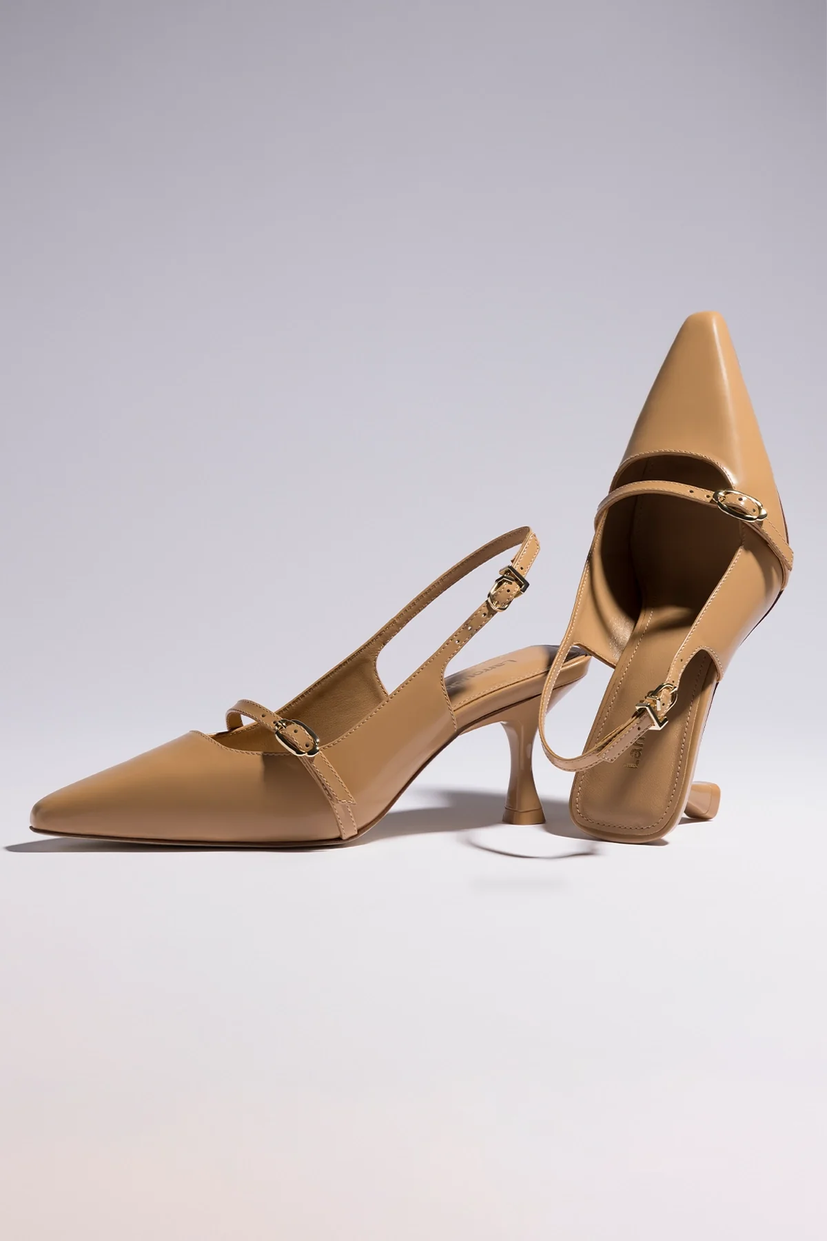 Ines Pump In Tan Leather