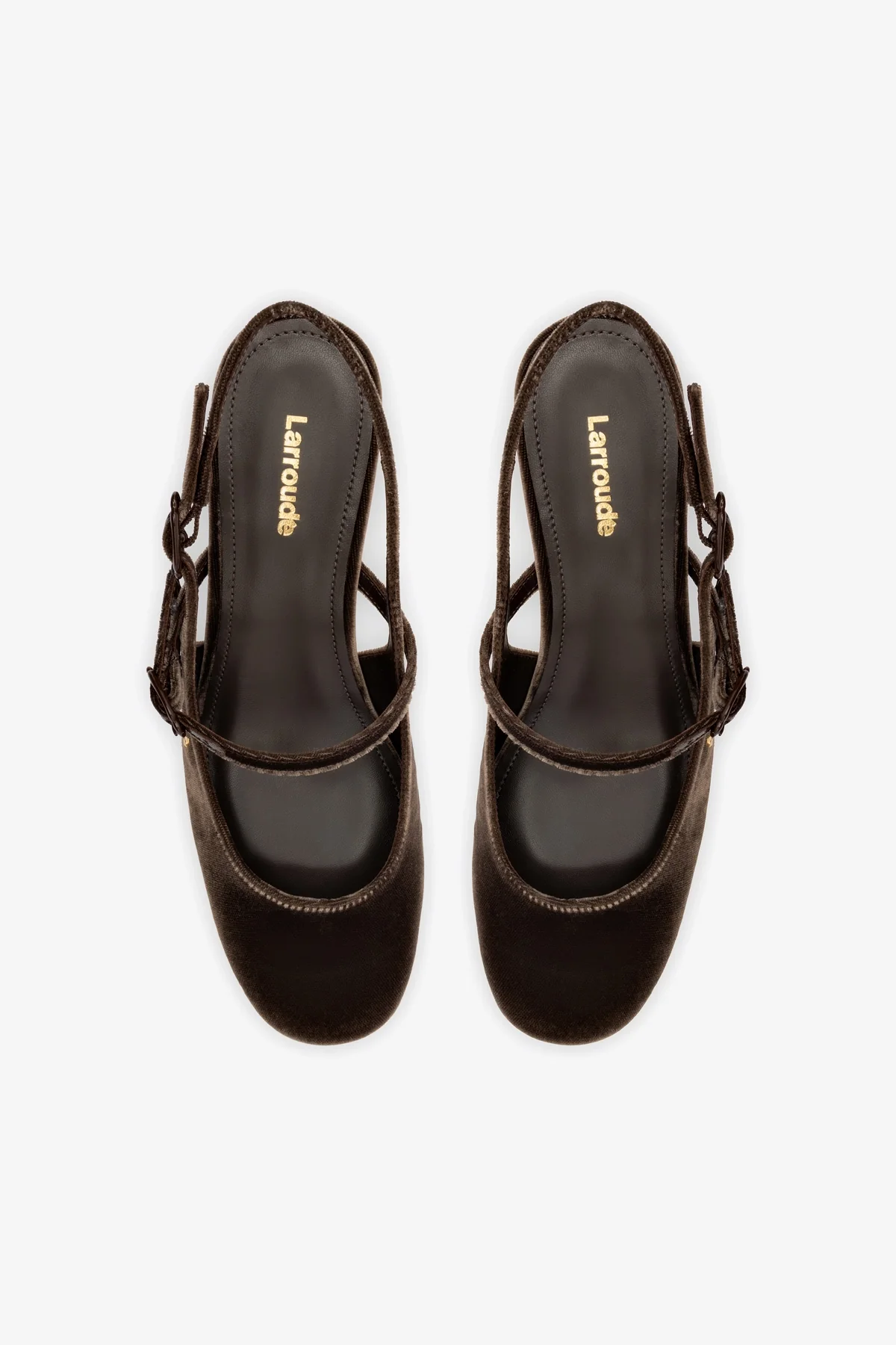 Georgina Pump In Brown Velvet