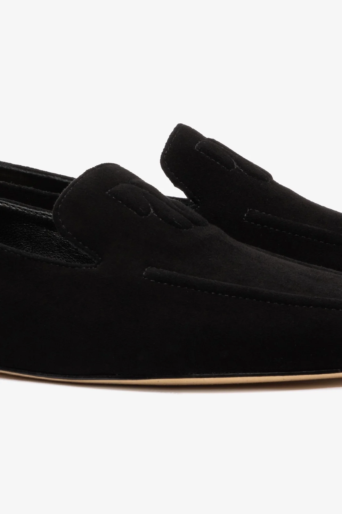 Penny Loafer In Black Suede