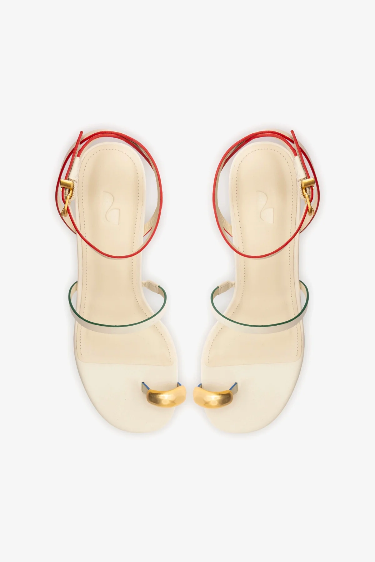 Biarritz Block In Ivory Leather