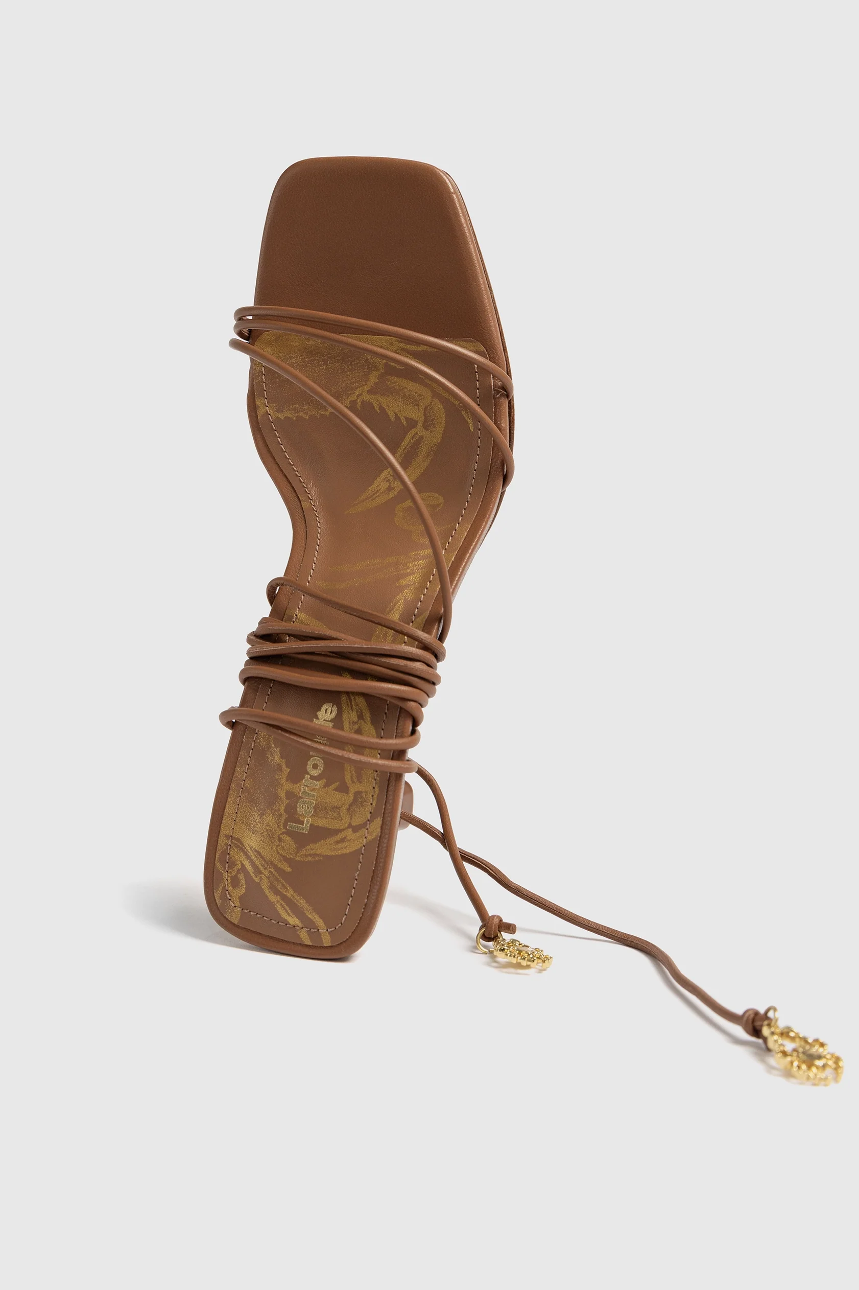 Nadia Sandal In Caramel Leather