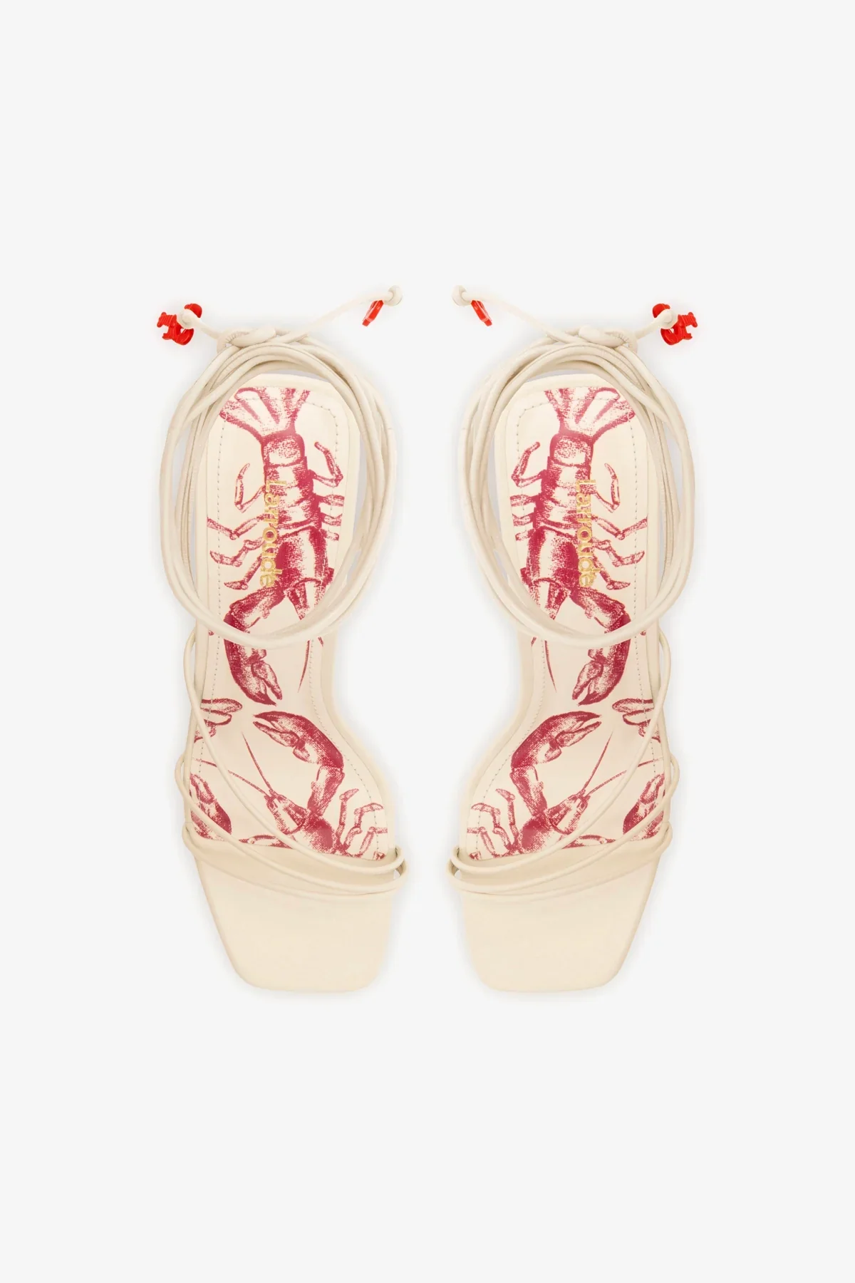 Nadia Sandal In Ivory Leather