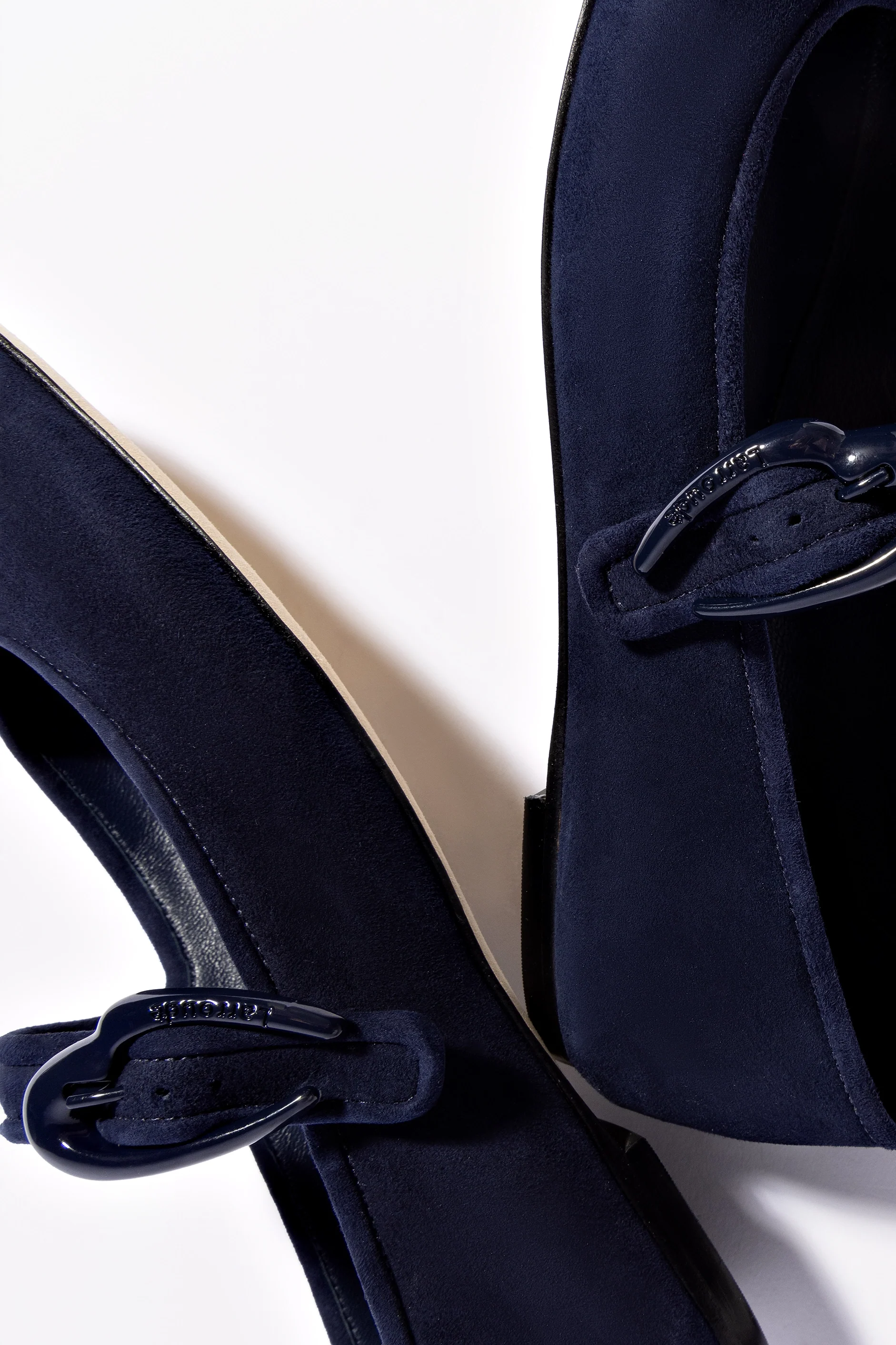 Verona Ballet Flat In Navy Suede