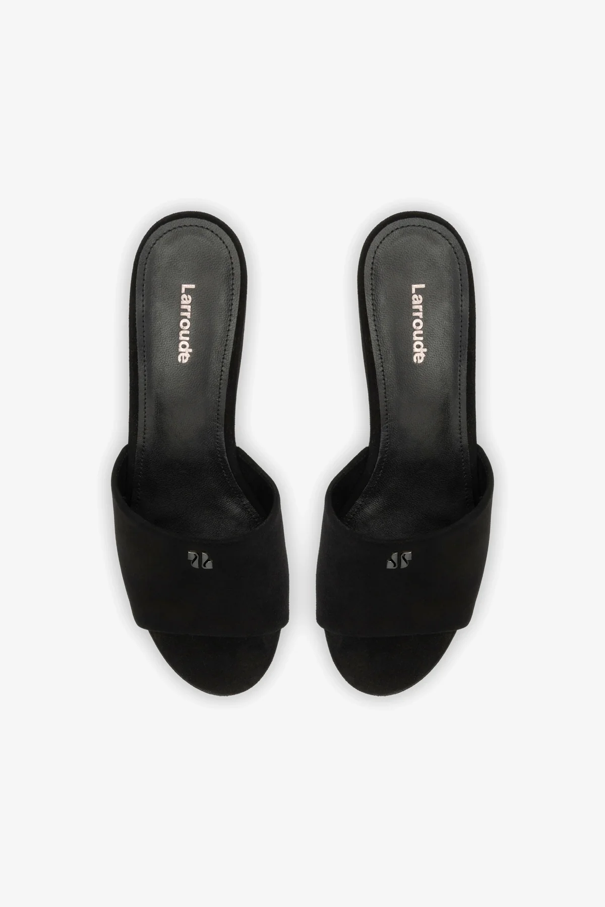 Miso Platform Mule In Black Suede