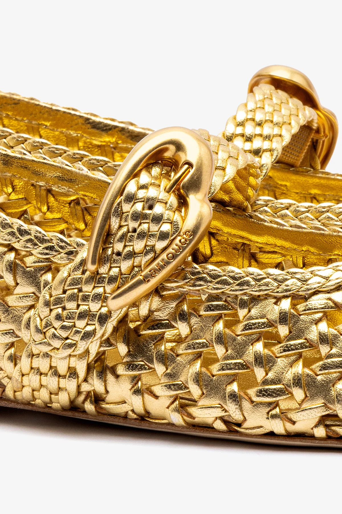 Verona New Macrame In Gold Metallic Leather