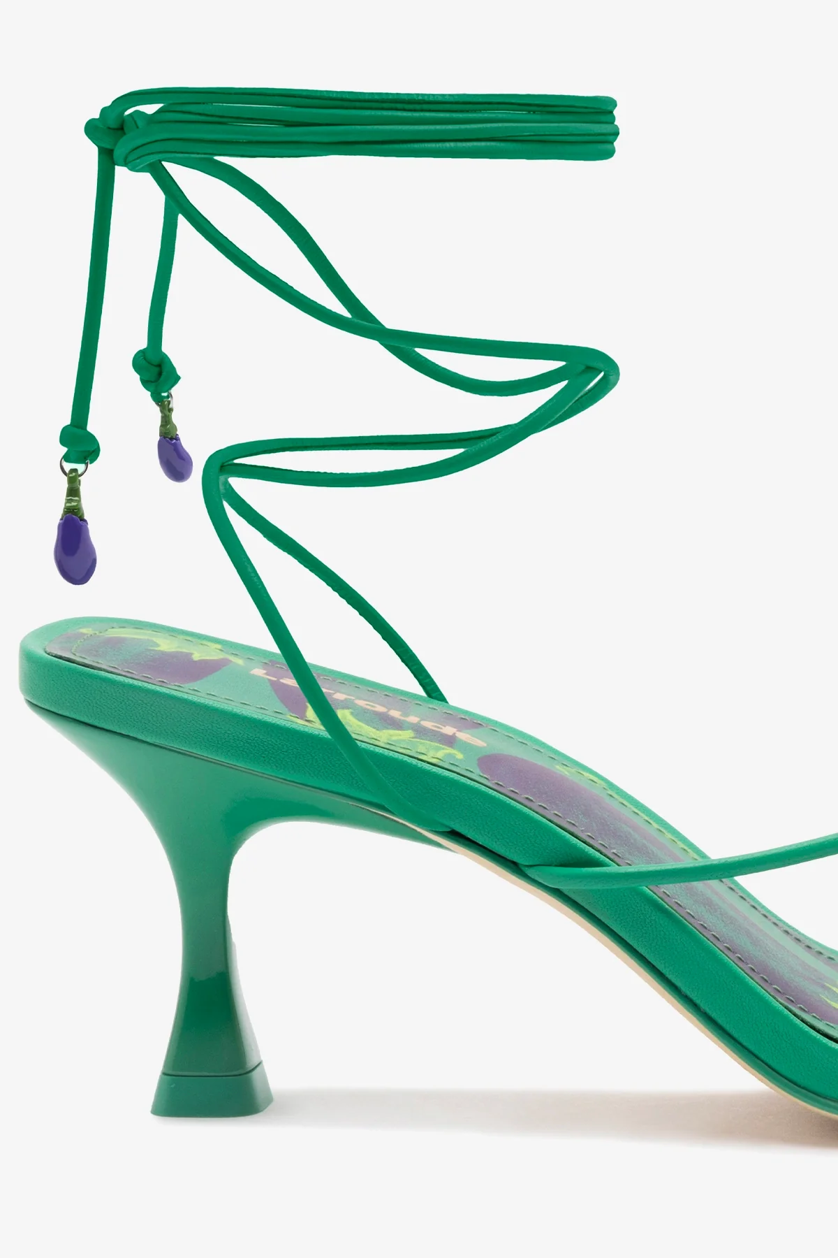 Nadia Sandal In Green Leather