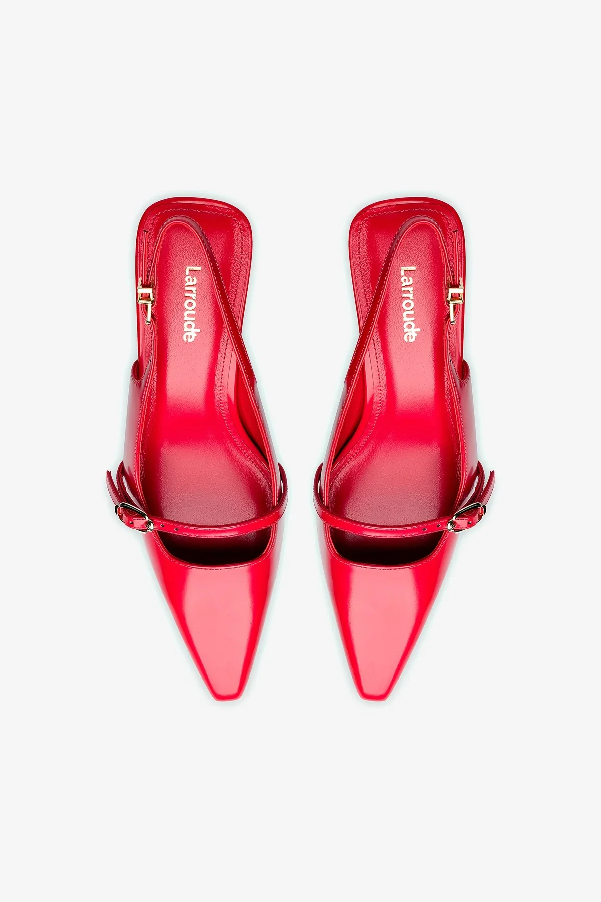 Ines Pump In Scarlet Leather