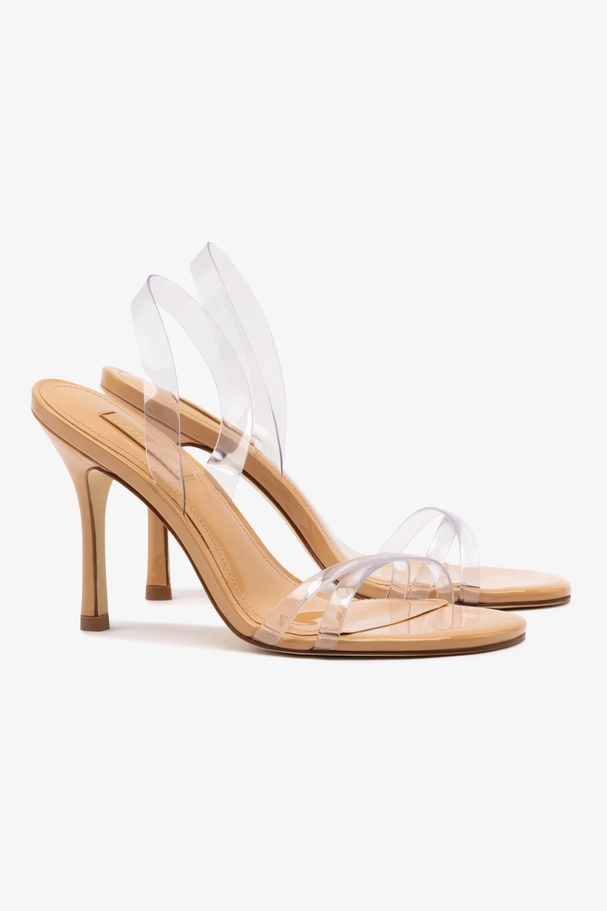 Annie Sandal In Tan Leather and Vinyl