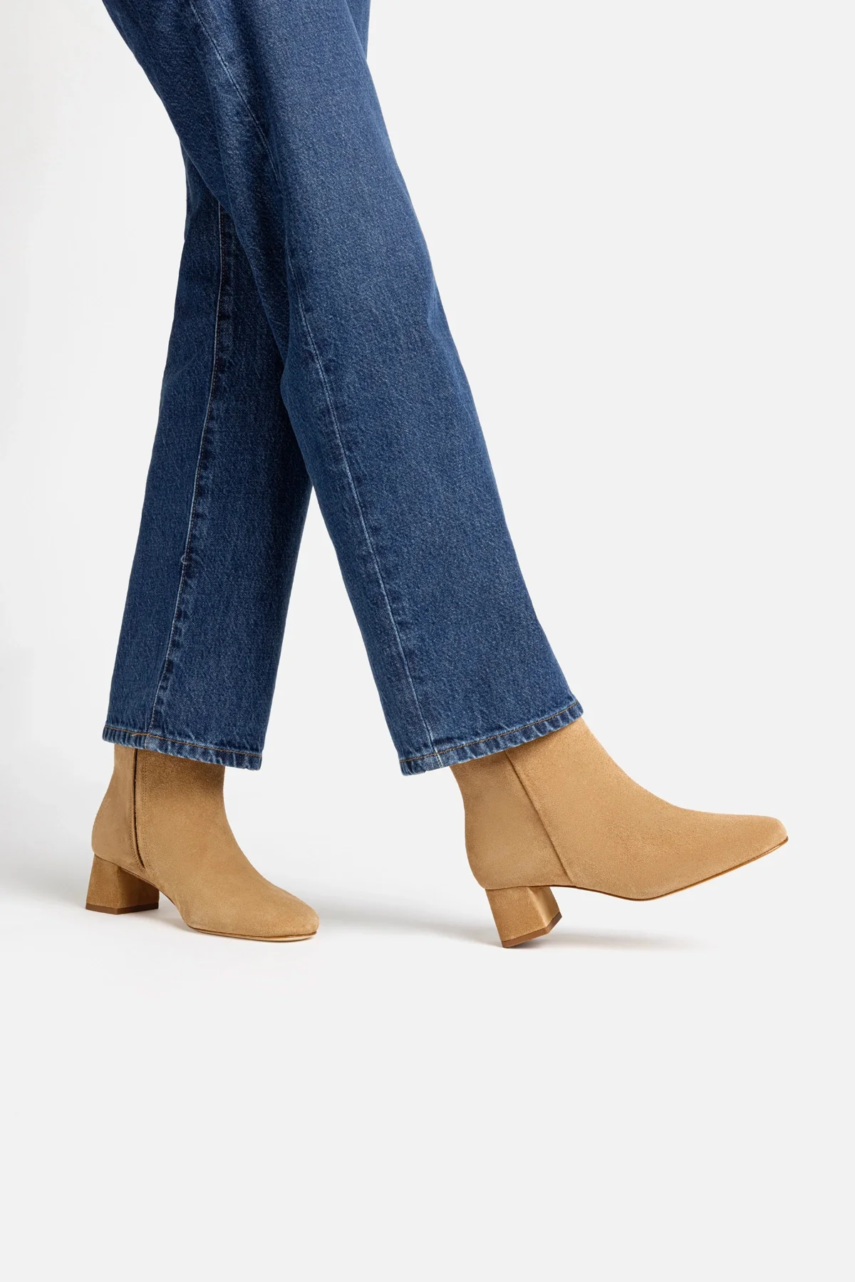 Mini Edie Boot In Peanut Suede