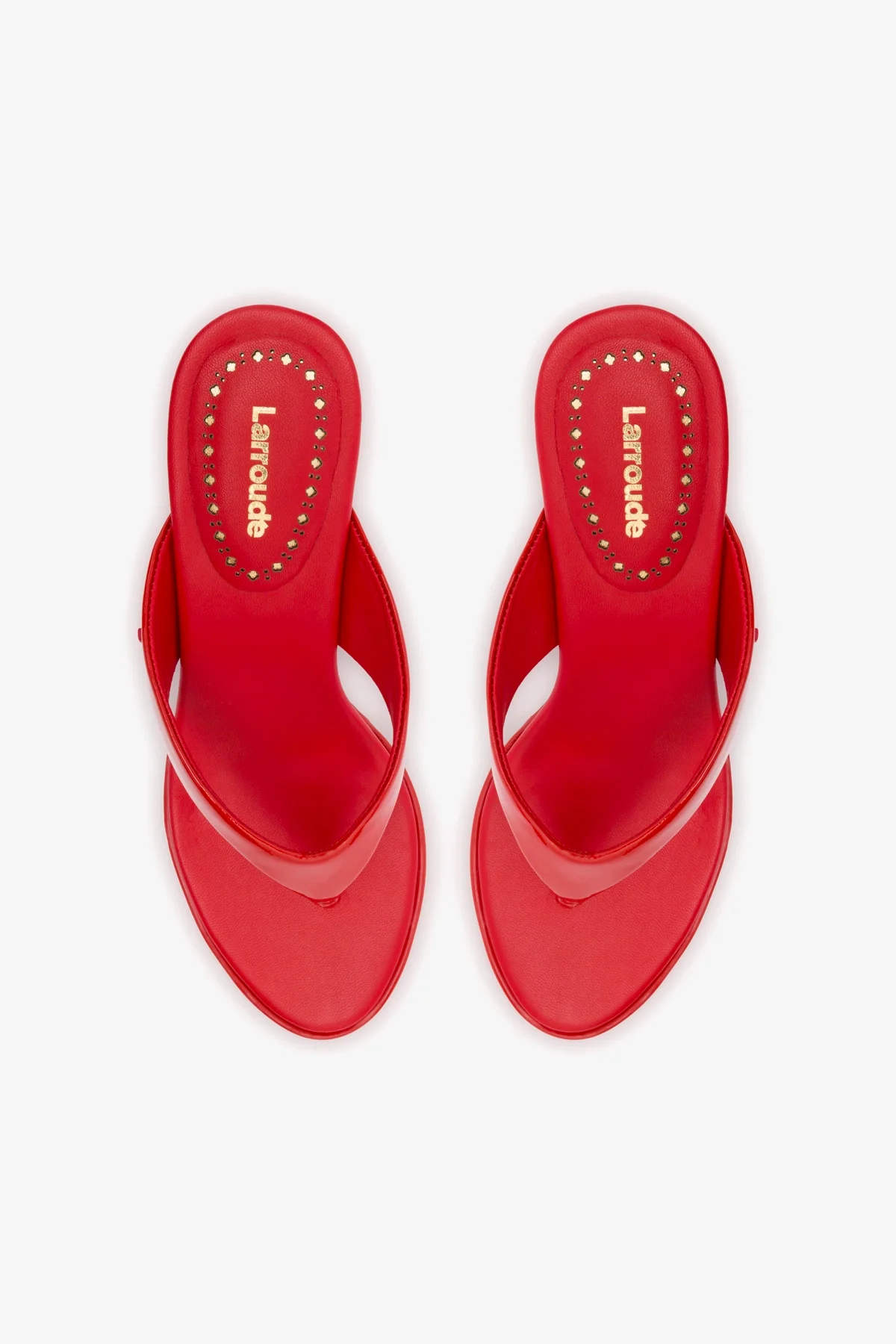 Gaia Sandal In Scarlet Leather