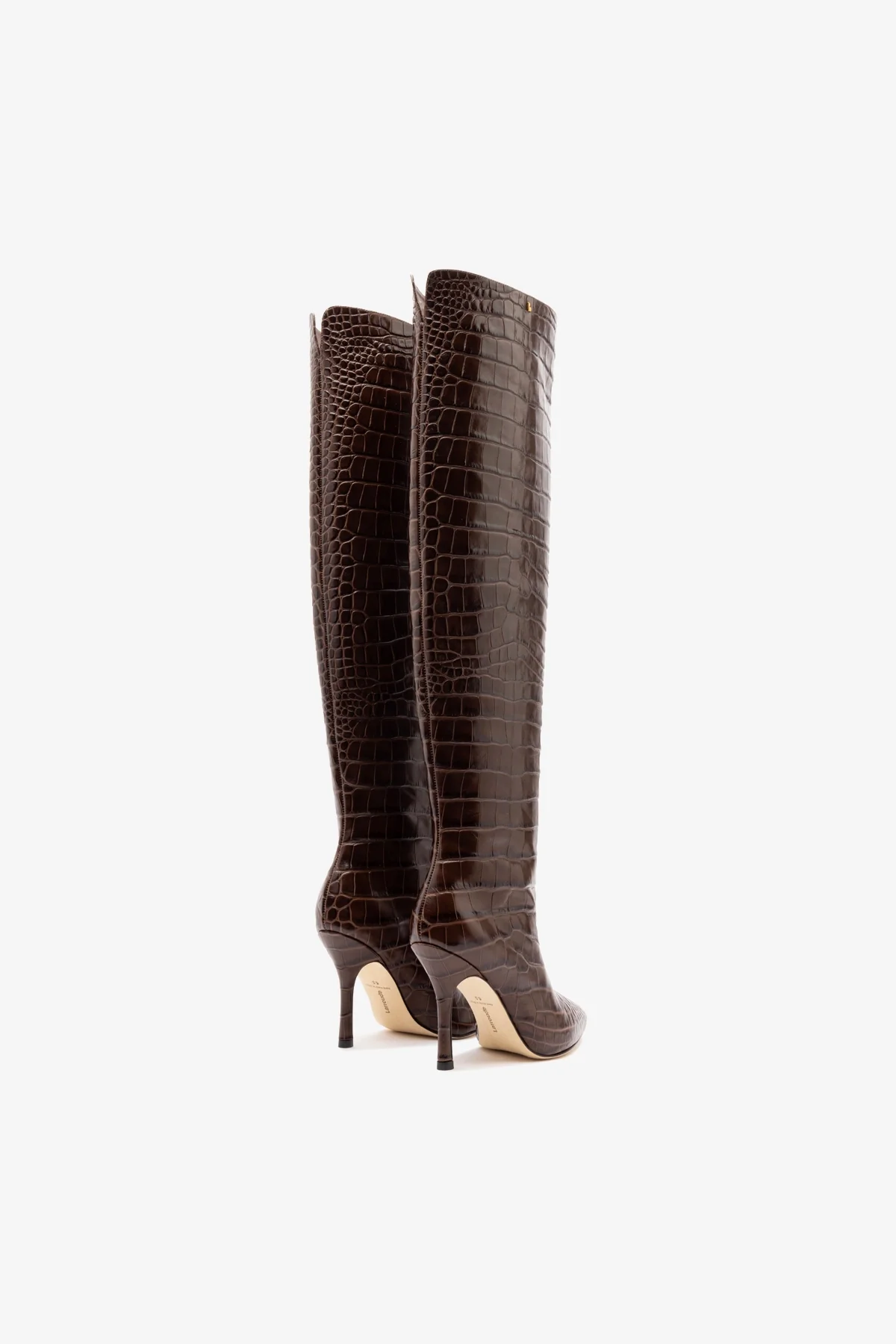 Kate Hi Boot In Brown Leather