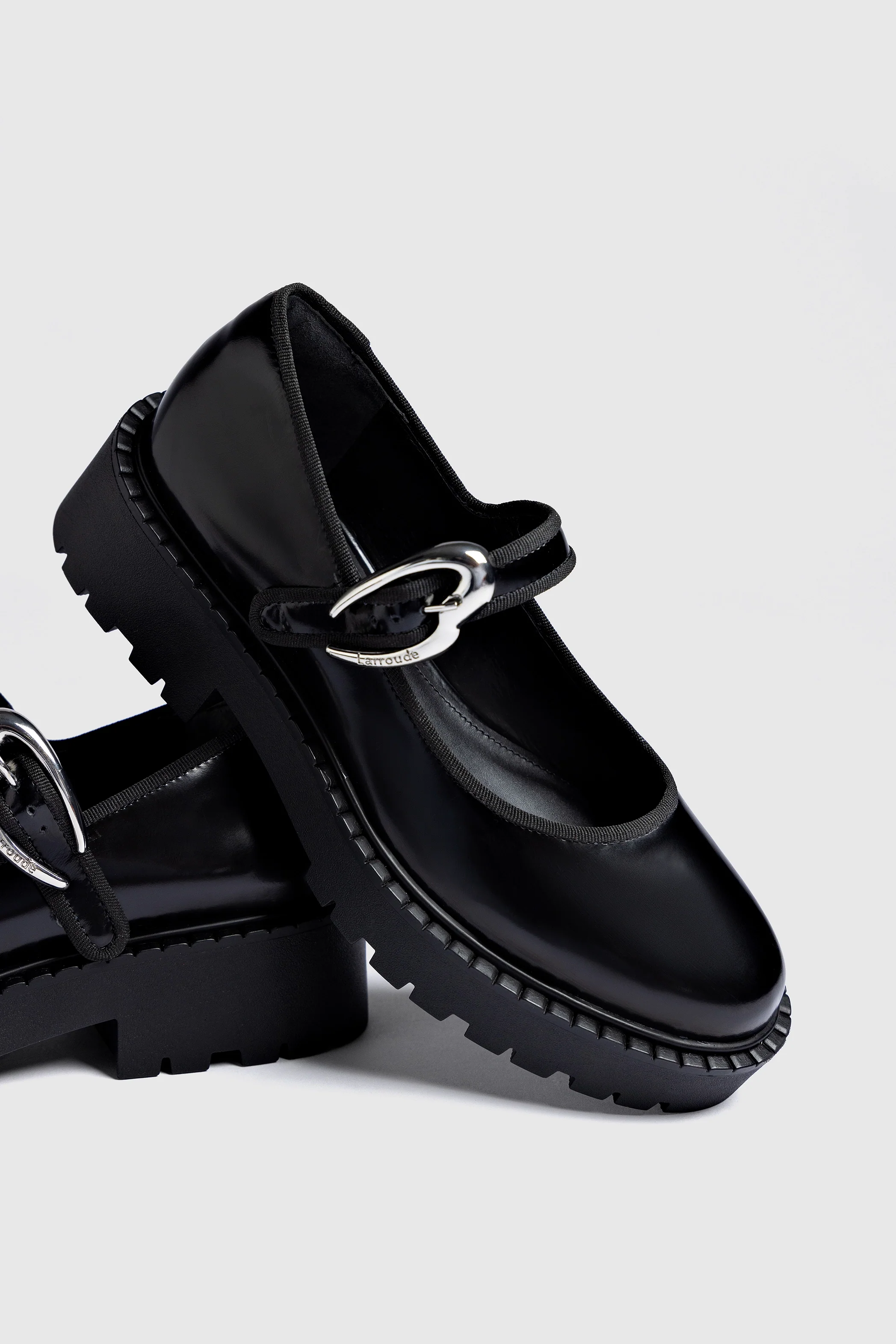 Wednesday Verona Flatform In Black Box Leather