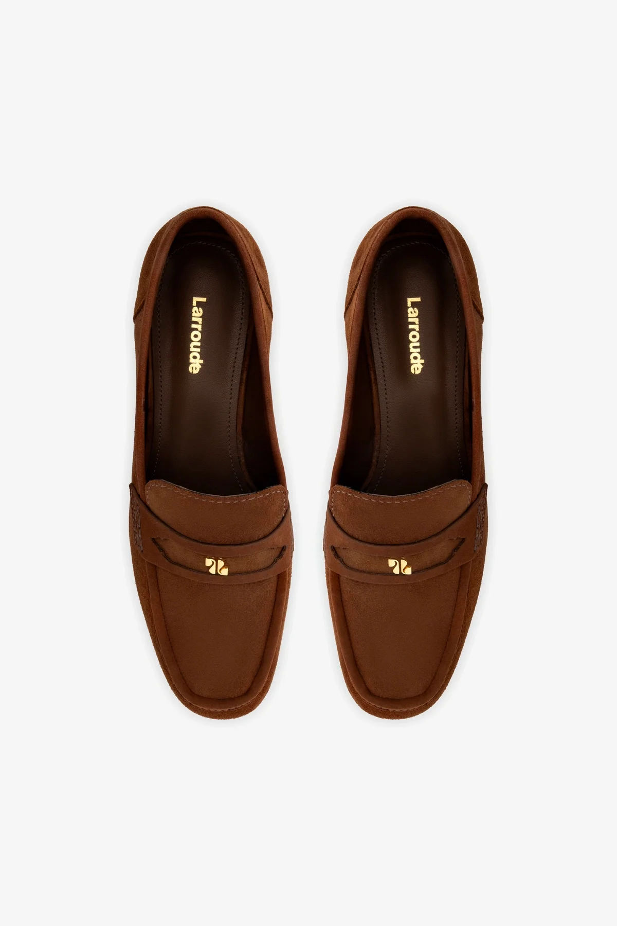 Suki Flatform Loafer In Burnt Umber Suede