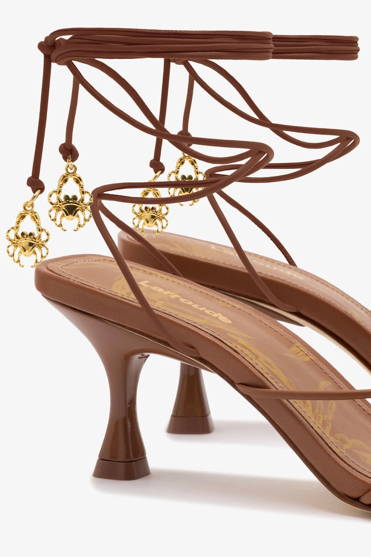 Nadia Sandal In Caramel Leather