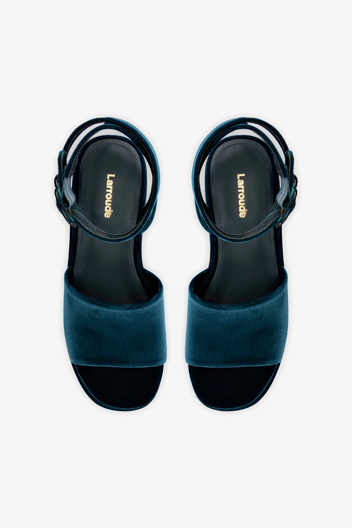 Charli Flatform Sandal In Deepsea Velvet