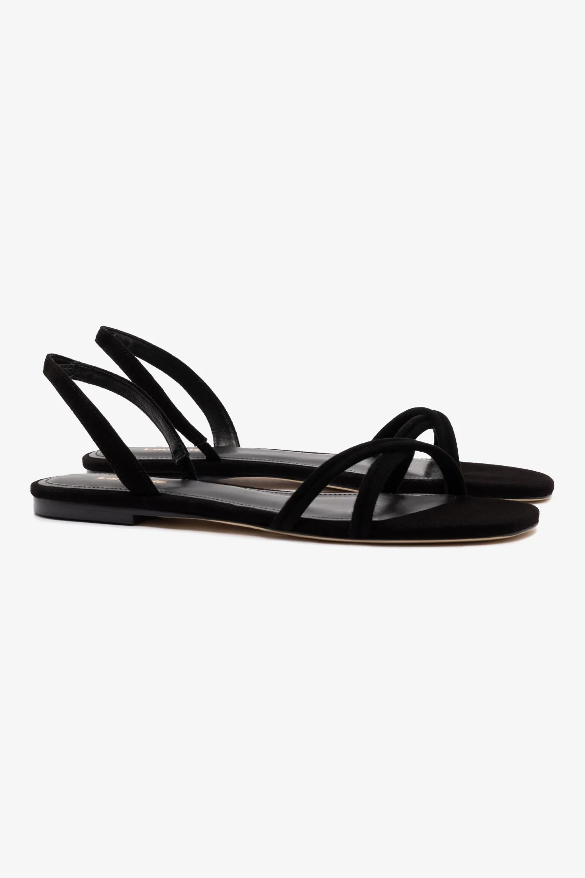 Annie Flat In Black Suede