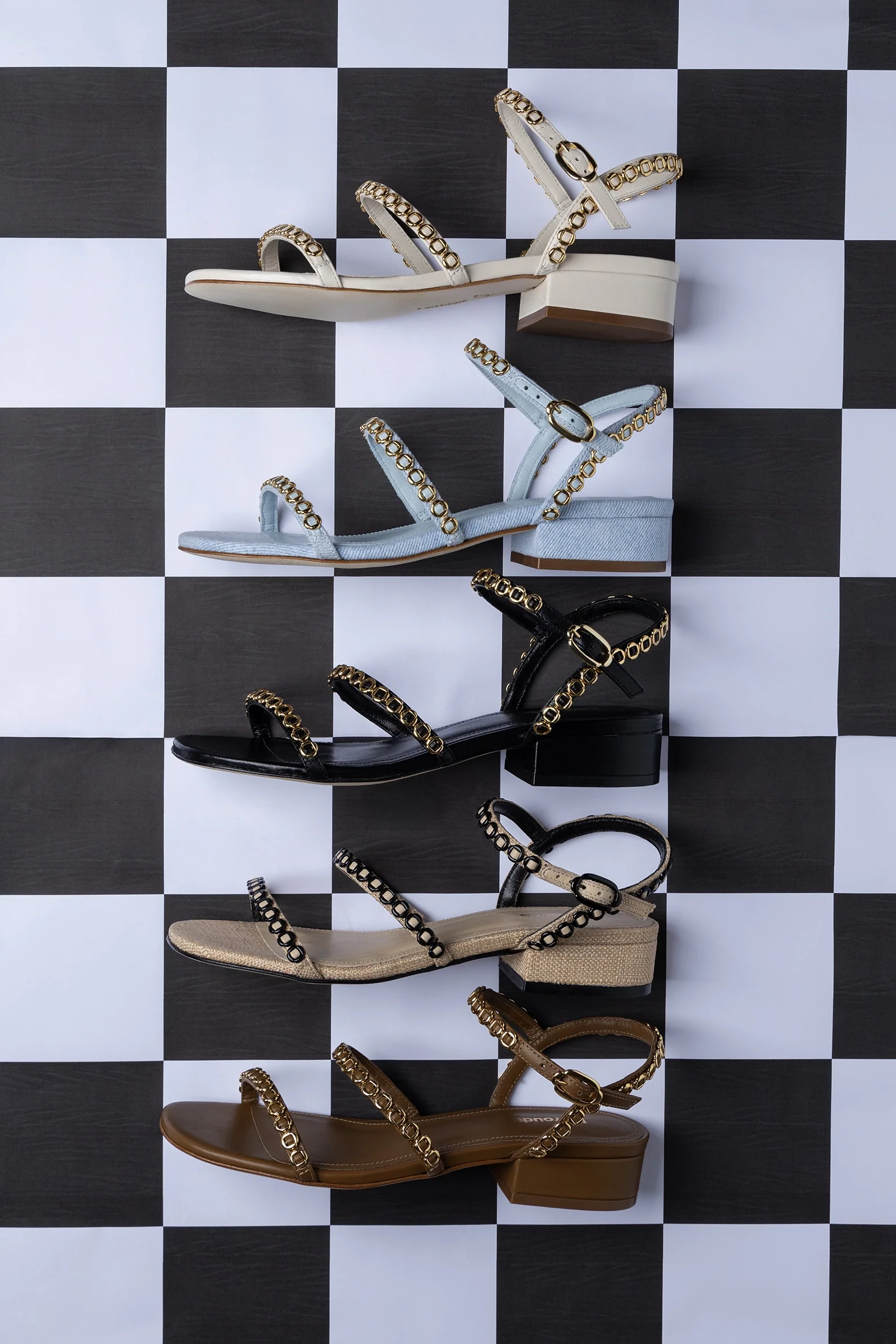 Milanina Flat Sandal In Russet Leather