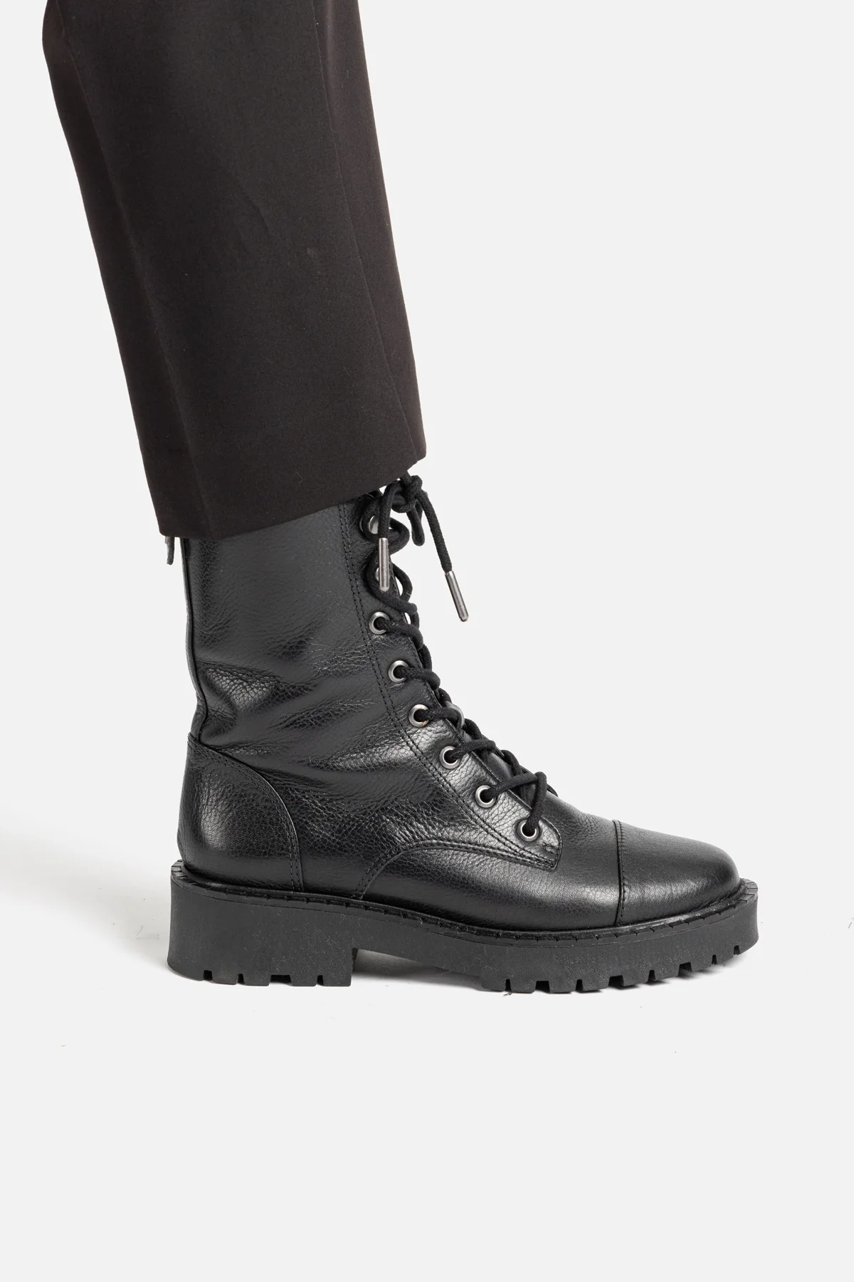Trinity Boot In Black Leather